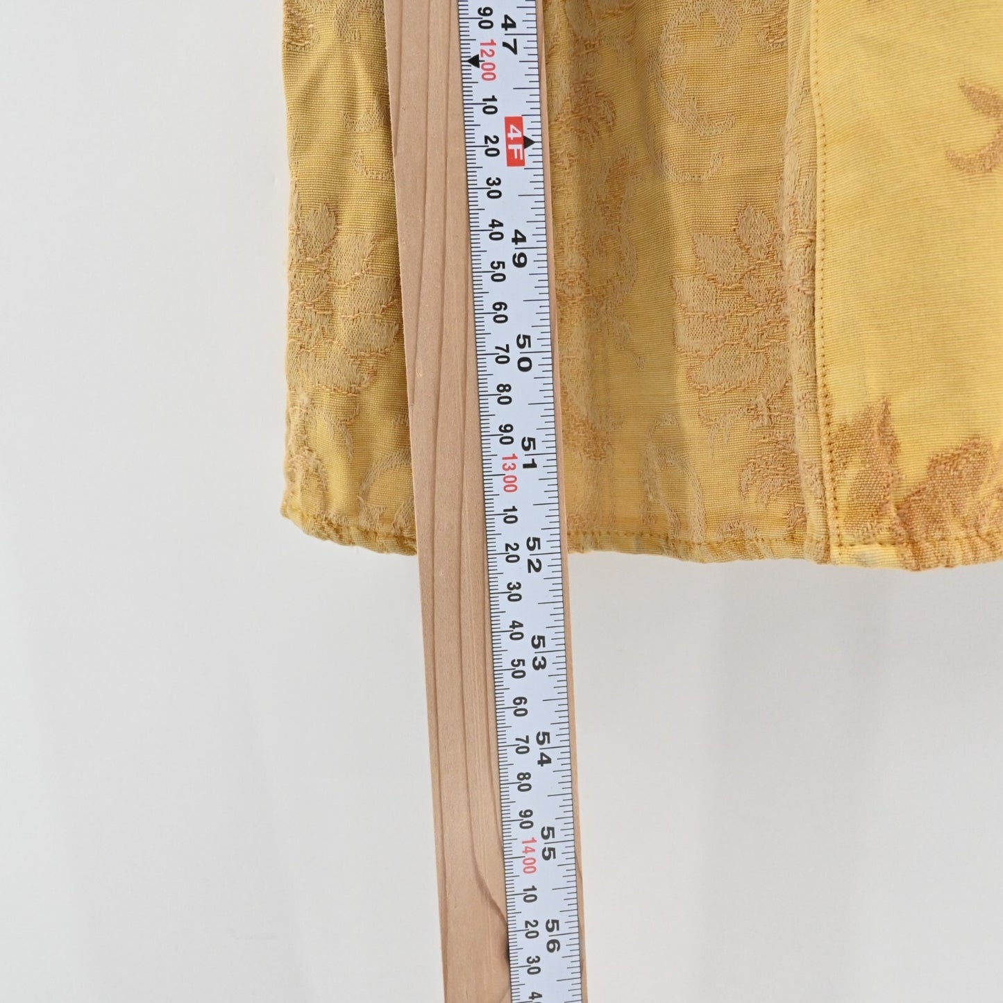 CITRON Bohemian Dress Size M Mixed Print Jacquard Sleeveless Yellow Maxi Shift