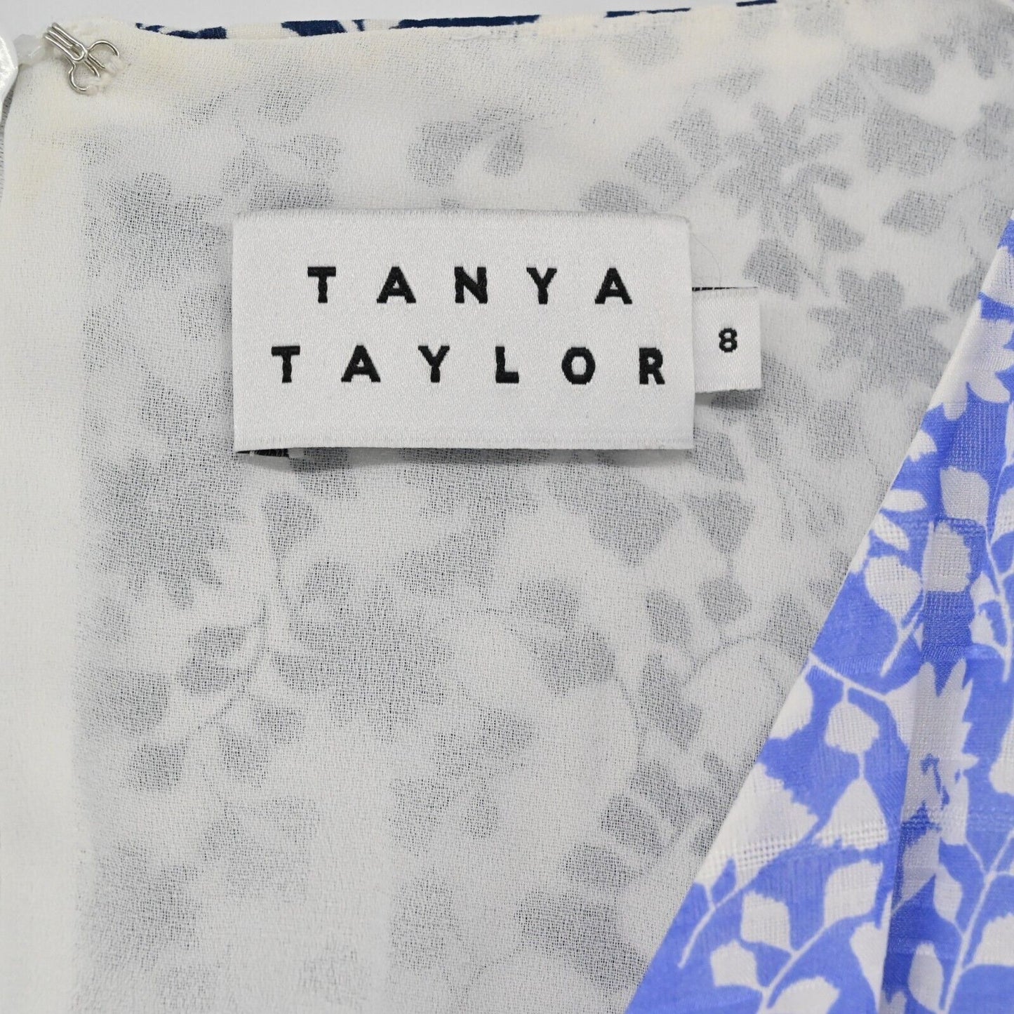 TAYNA TAYLOR Dress Womens Size 8 Bianka Revolve Belted Wrap Floral Ruffle Silk