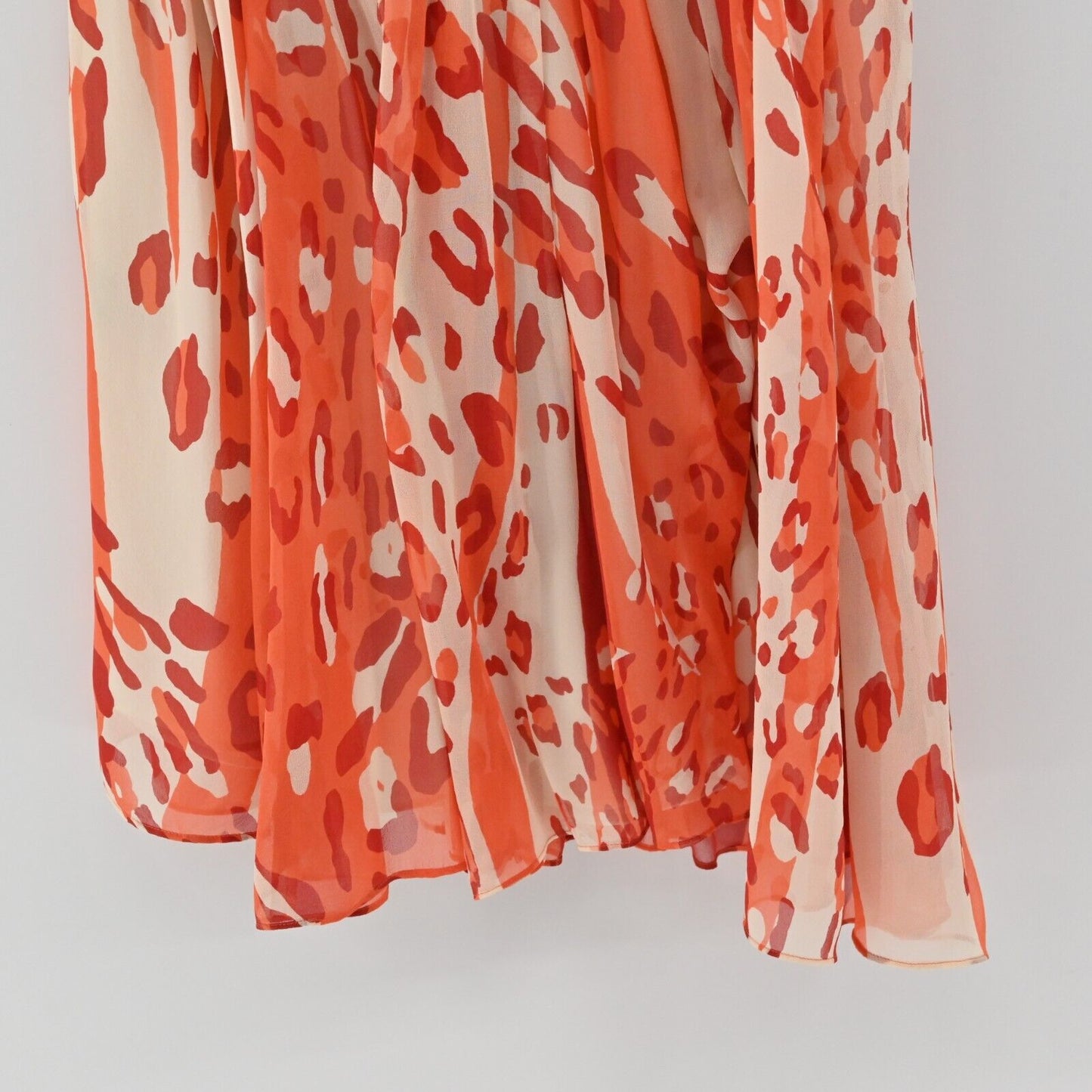 CYNTHIA STEFFE Dress Womens Sz 4 Silk One Shoulder Burnt Orange Printed Mini NEW