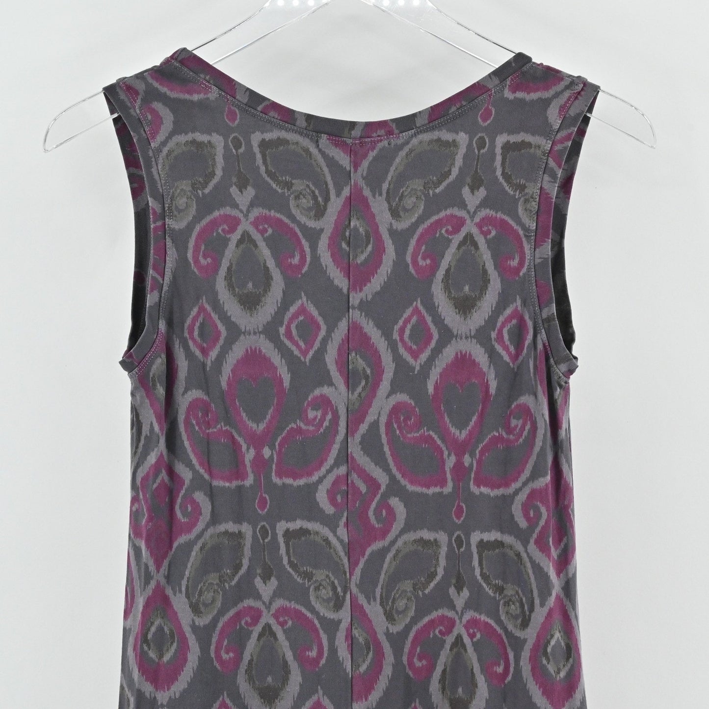 Fresh Produce Maxi Dress Size XS Sleeveless Bohemian Artistic Gray Pink Tank USA