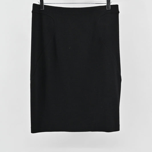 Wolford Womens Black Wool Pencil Skirt Size M Elegant Business Casual Career