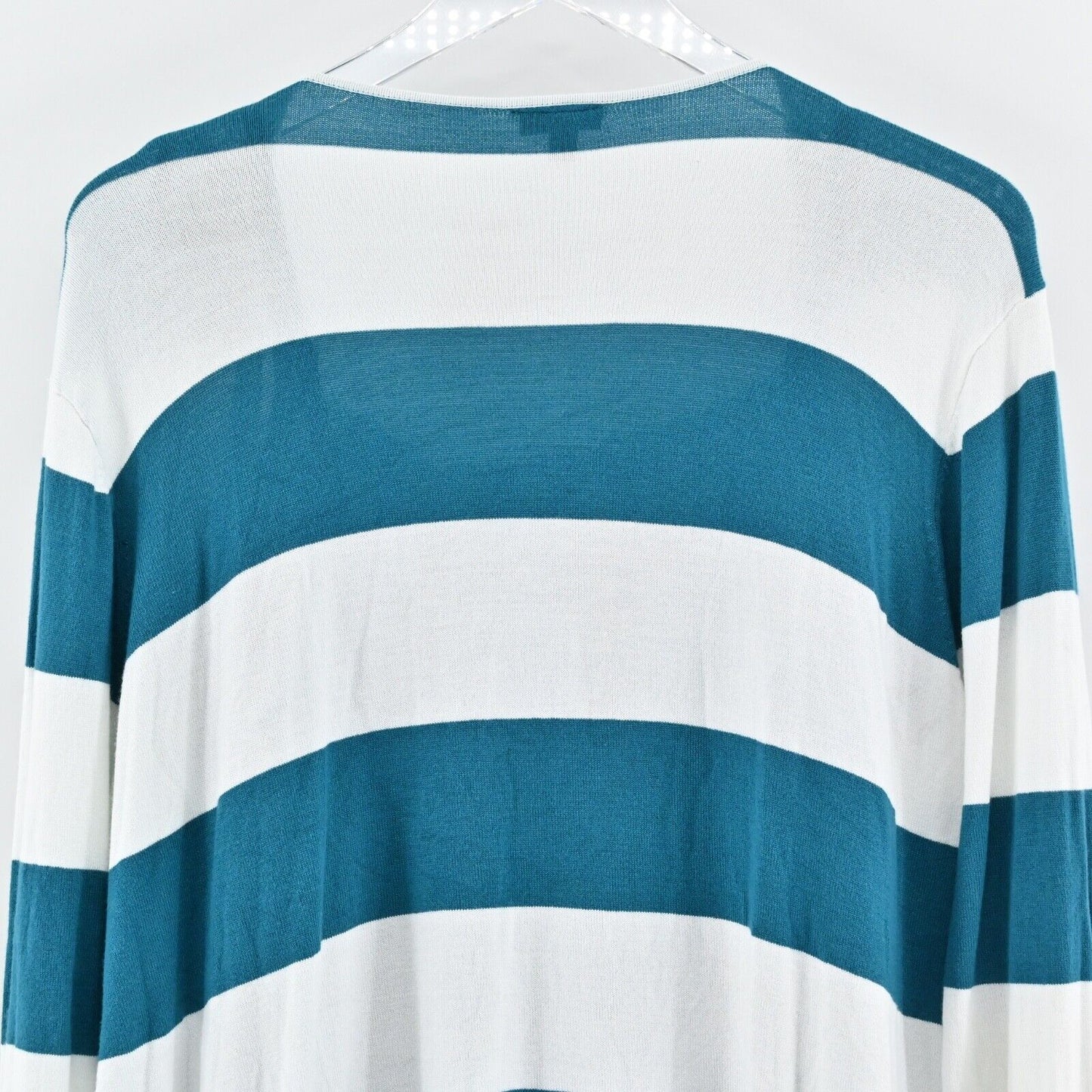 TORRID Set Womens Size 2X Blue Stripe Drape Open Front Cardigan Lace Trim Cami