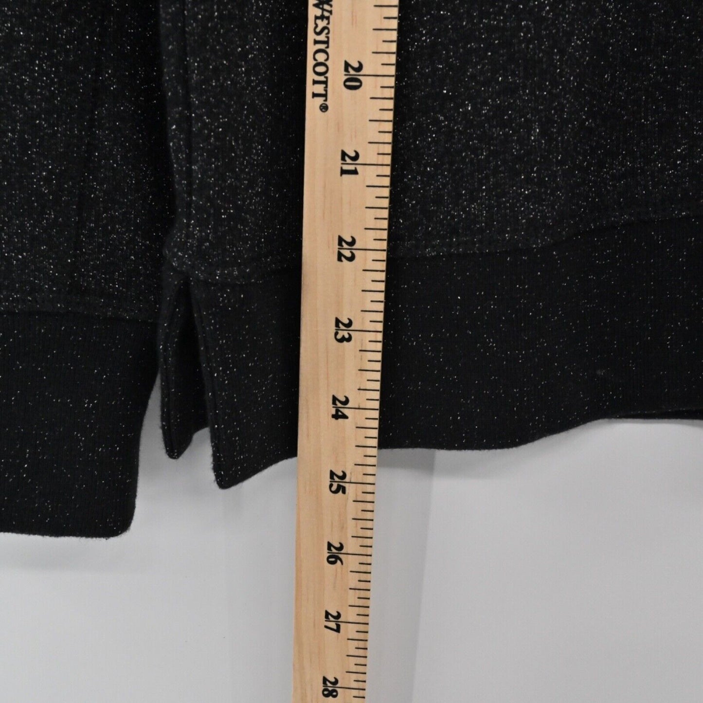 AMERICAN EAGLE Sweater Womens Size M Black Shimmer Cotton Blend Sweatshirt Style