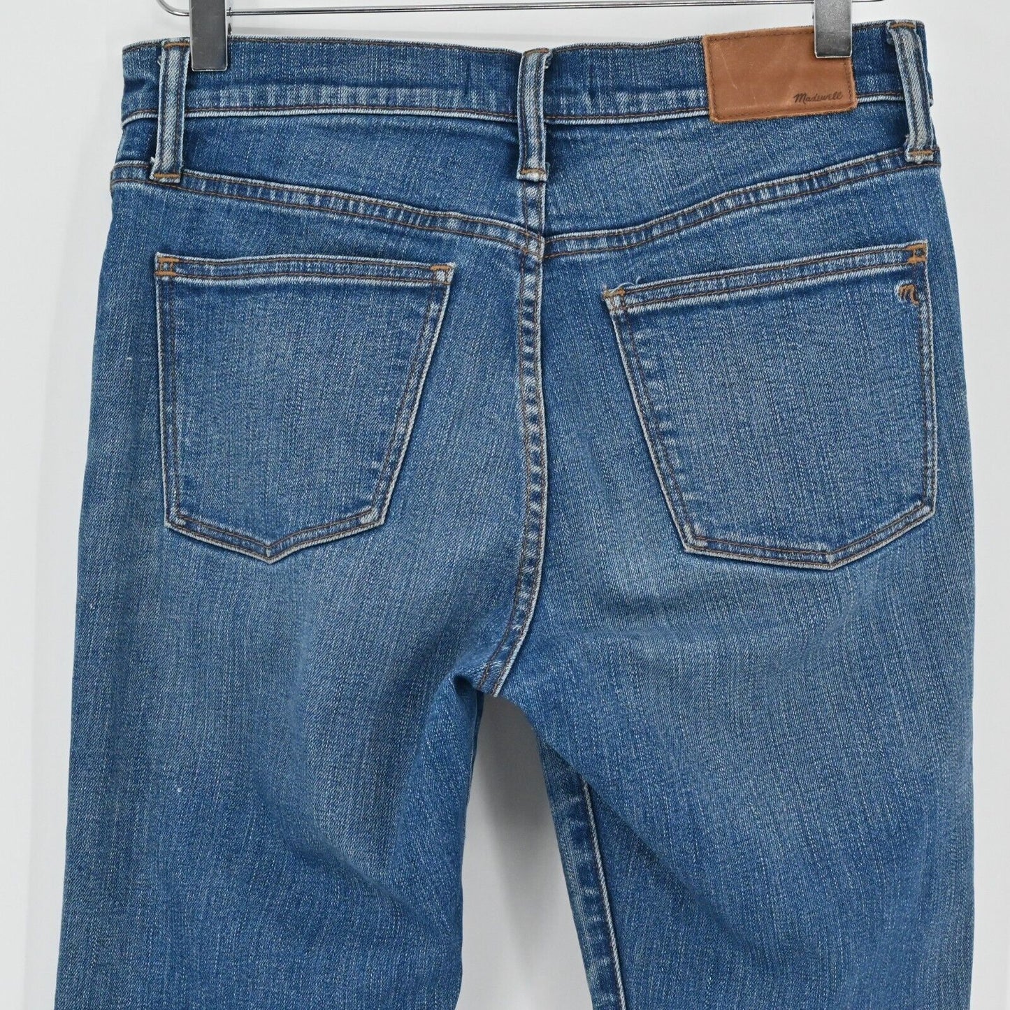 MADEWELL 9 High Rise Skinny Jeans Womens Size 27 Crop Stretch High Distressed
