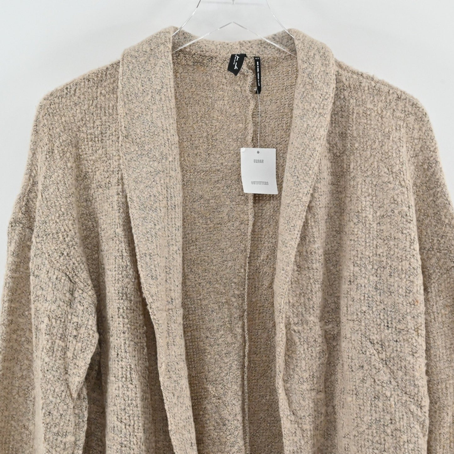 Urban Outfitters Womens Chunky Knit Cardigan Sz M Tan Minimalist Out From Under
