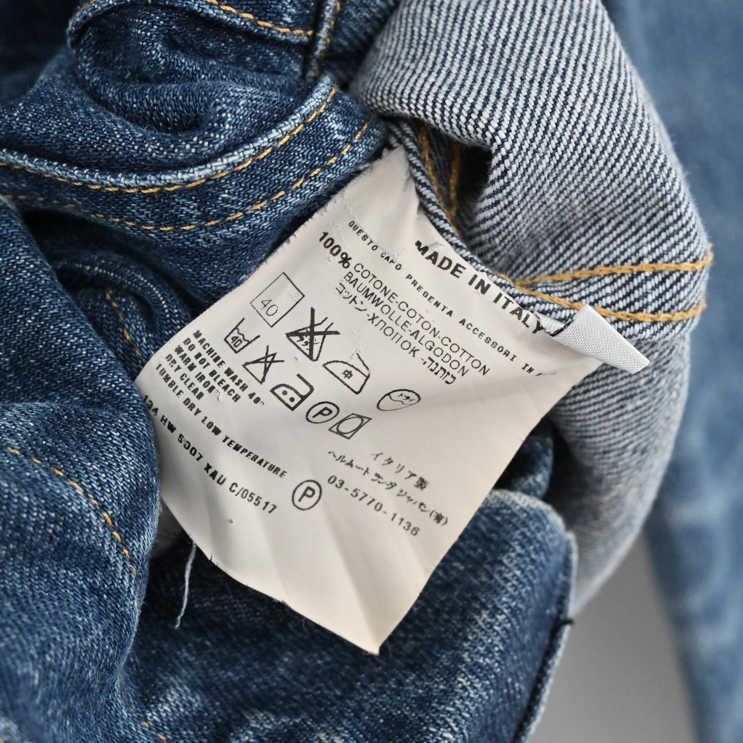 Heltmut Lang Womens Denim Jacket Size IT 38 Trucker Made in Italy Western Cotton