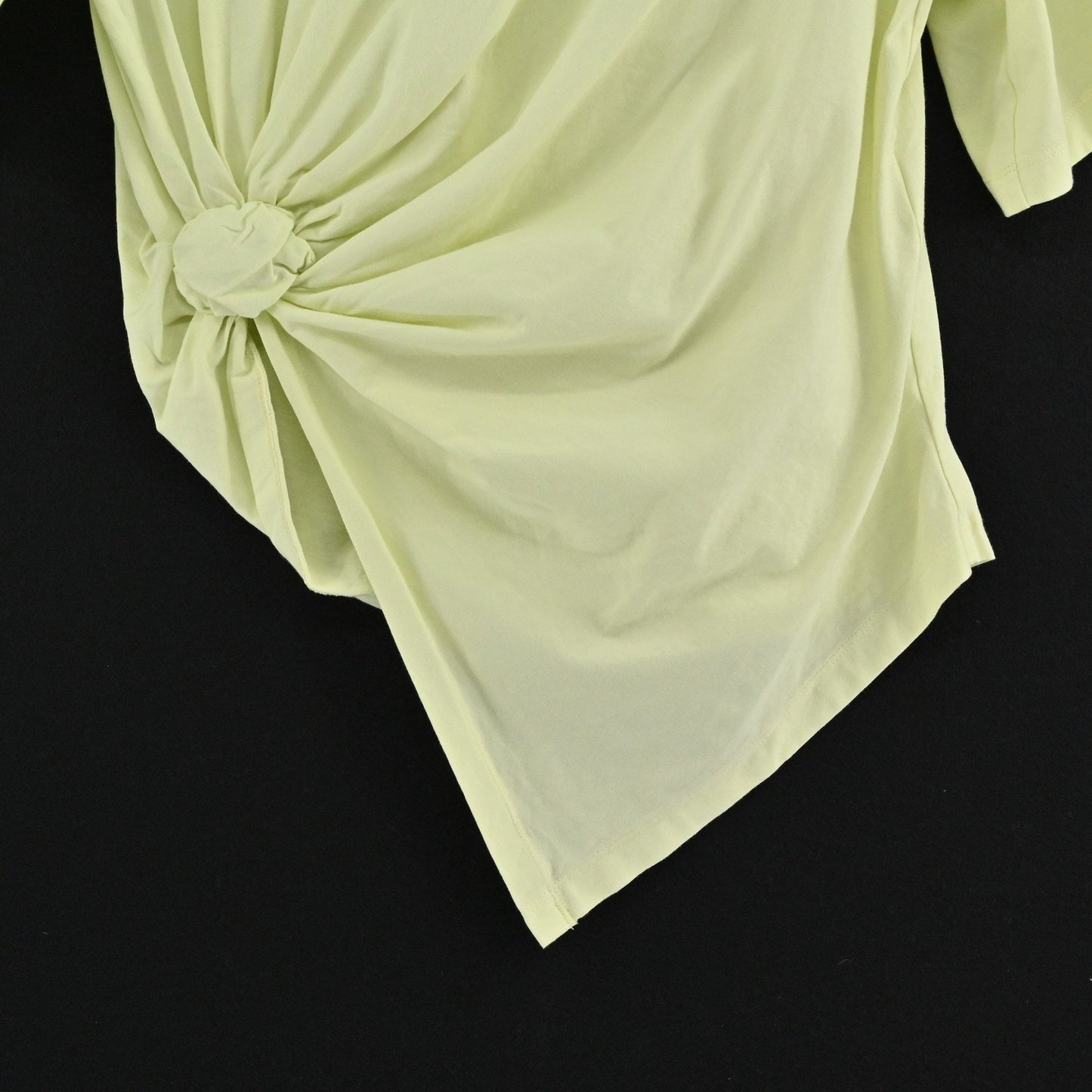 See By Chloe Womens Knot Front Top Size L Young Green Cotton Modern Effortless