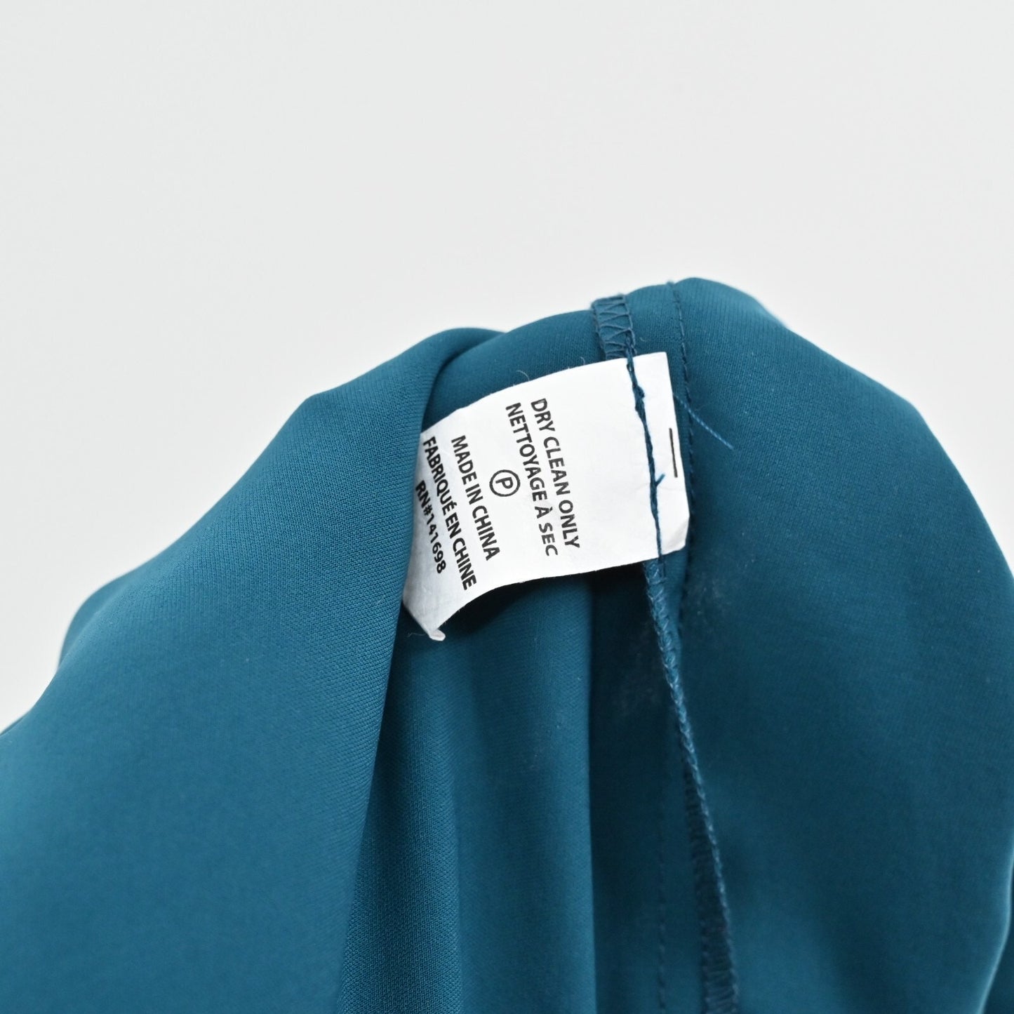 RAMY BROOK Womens Seneca Top Size XS Teal Draped Off Shoulder Neck Tie Blouse