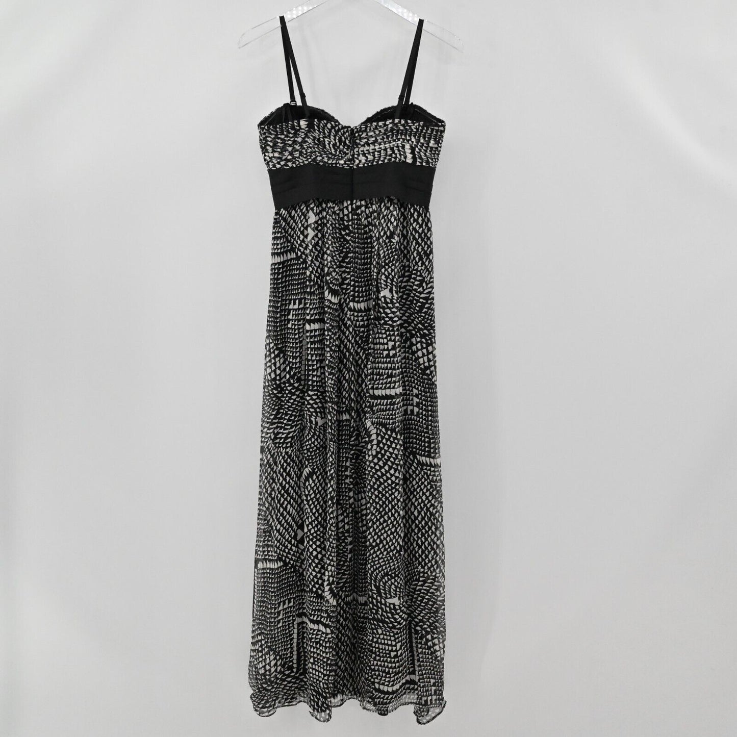 BCBGMAXAZRIA Dress Size 2 Maxi Sleeveless Sweetheart Neck Silk Sundress FLAW