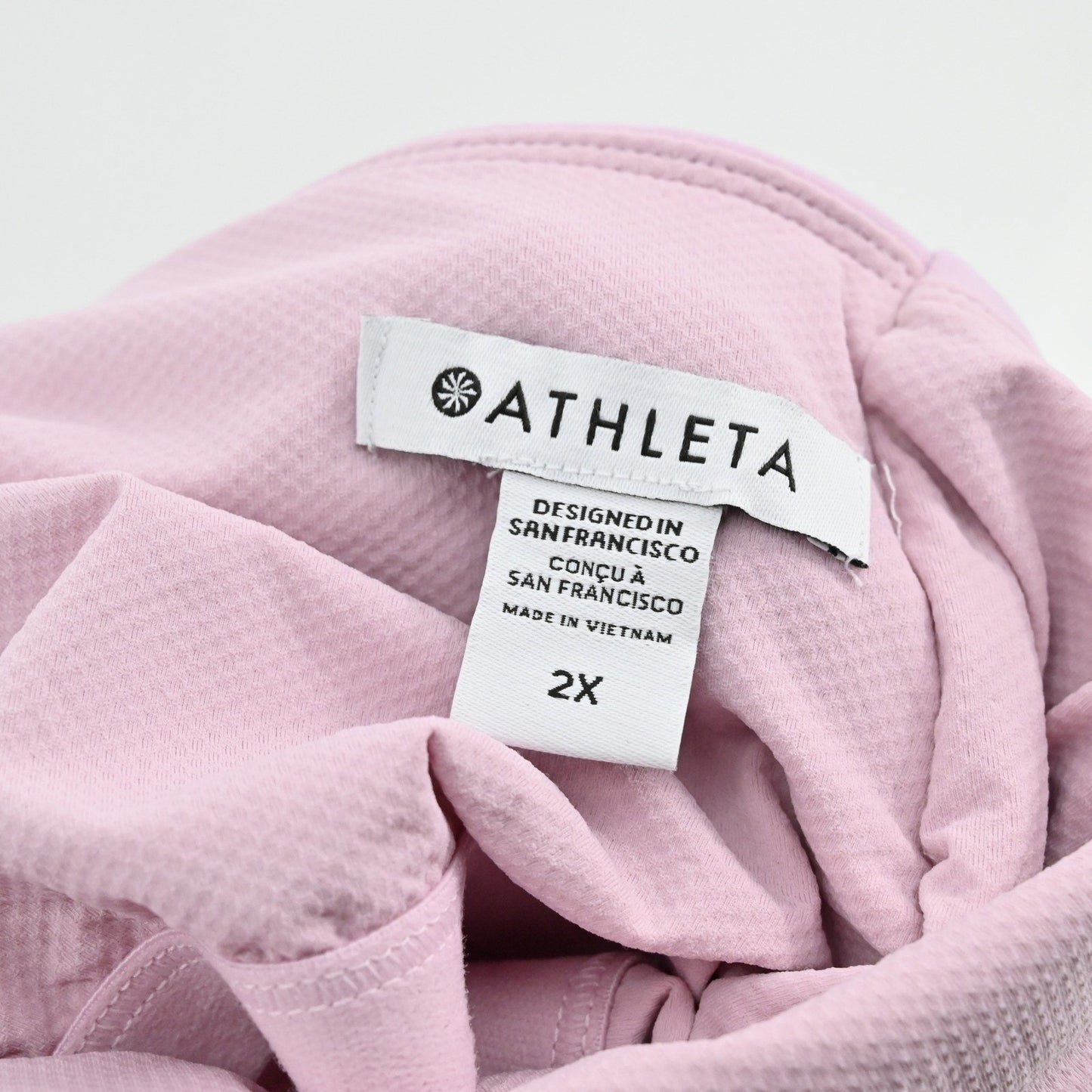 Athleta Elation Hybrid Midi Dress Size 2X Pink Spaghetti Strap Pocket Athleisure