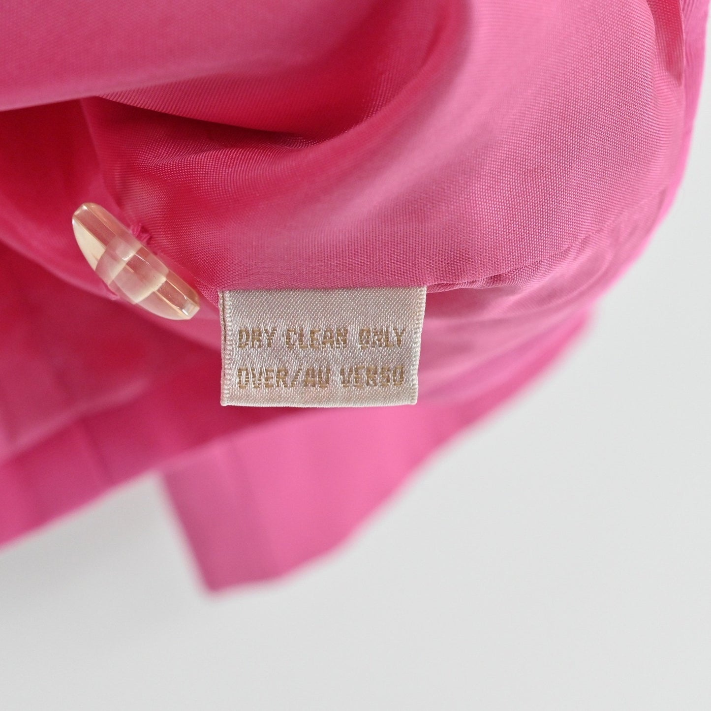 Vtg 90s Dana Buchman Skirt Suit Set Size 8/10 Pink Cotton Academia Preppy Career