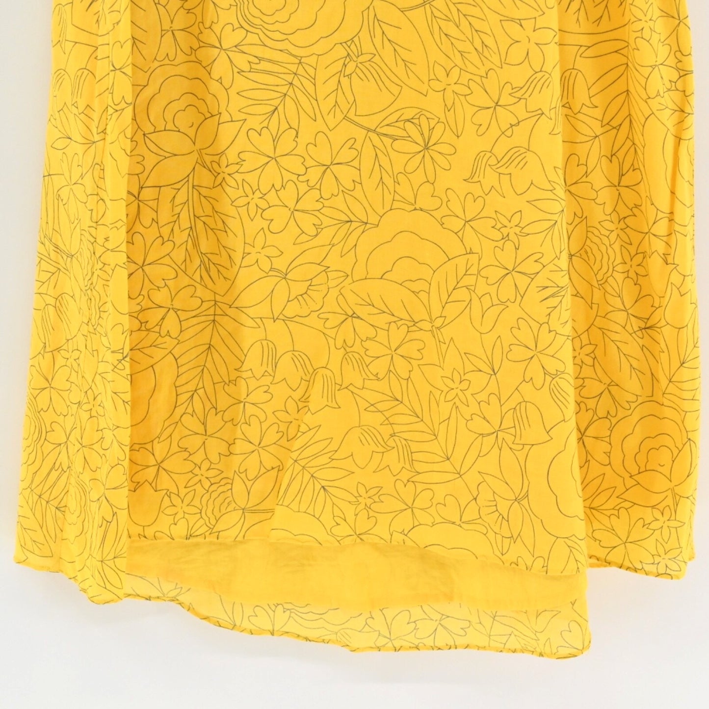 Anthropologie Womens Yellow Floral Dress Sz 4 HD IN PARIS Sun Soaked Tank Cotton