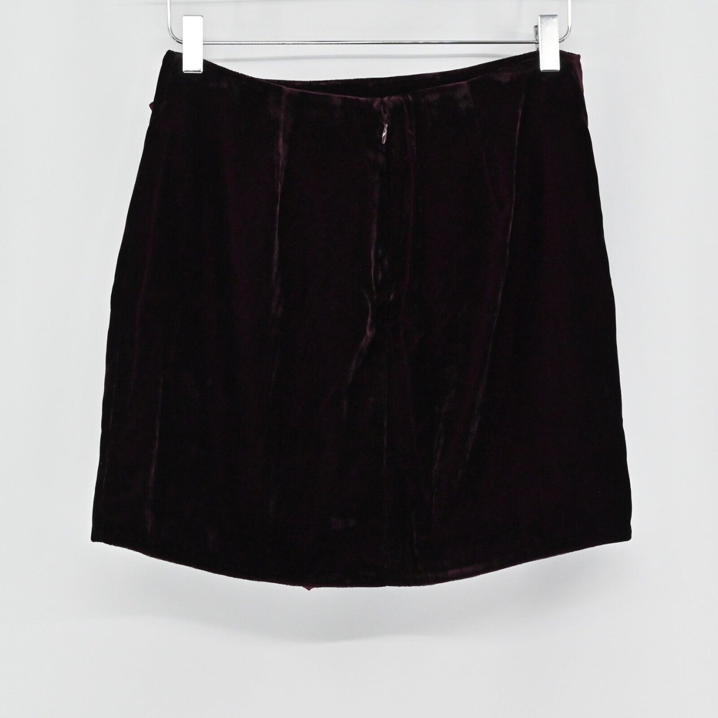 LOVERS FRIENDS Skirt Womens Size M Lisa Velvet Maroon Ruffle Holiday Party NEW