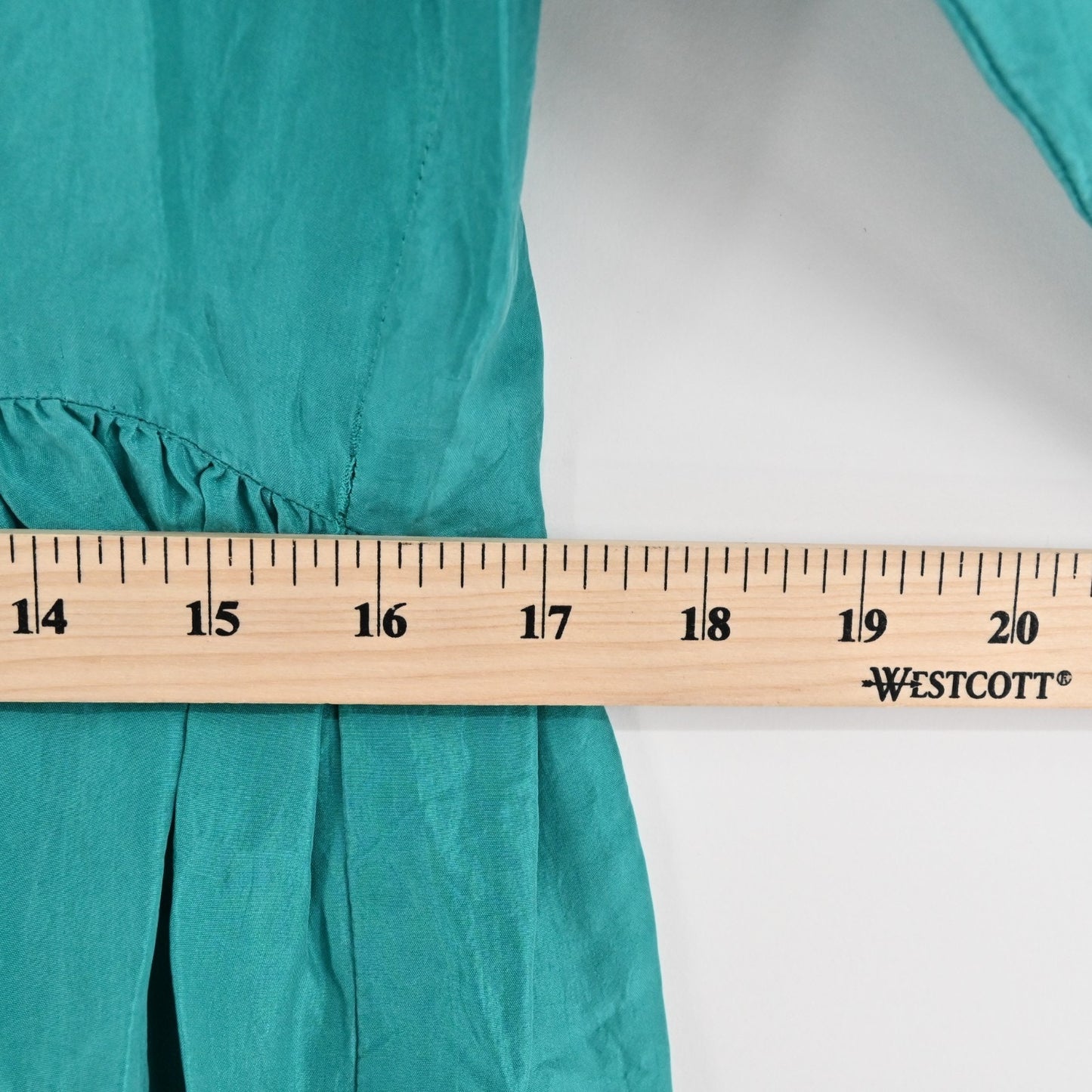 Vtg Victorias Secret Gold Label Silk Dress Size S Teal Button Modest Timeless