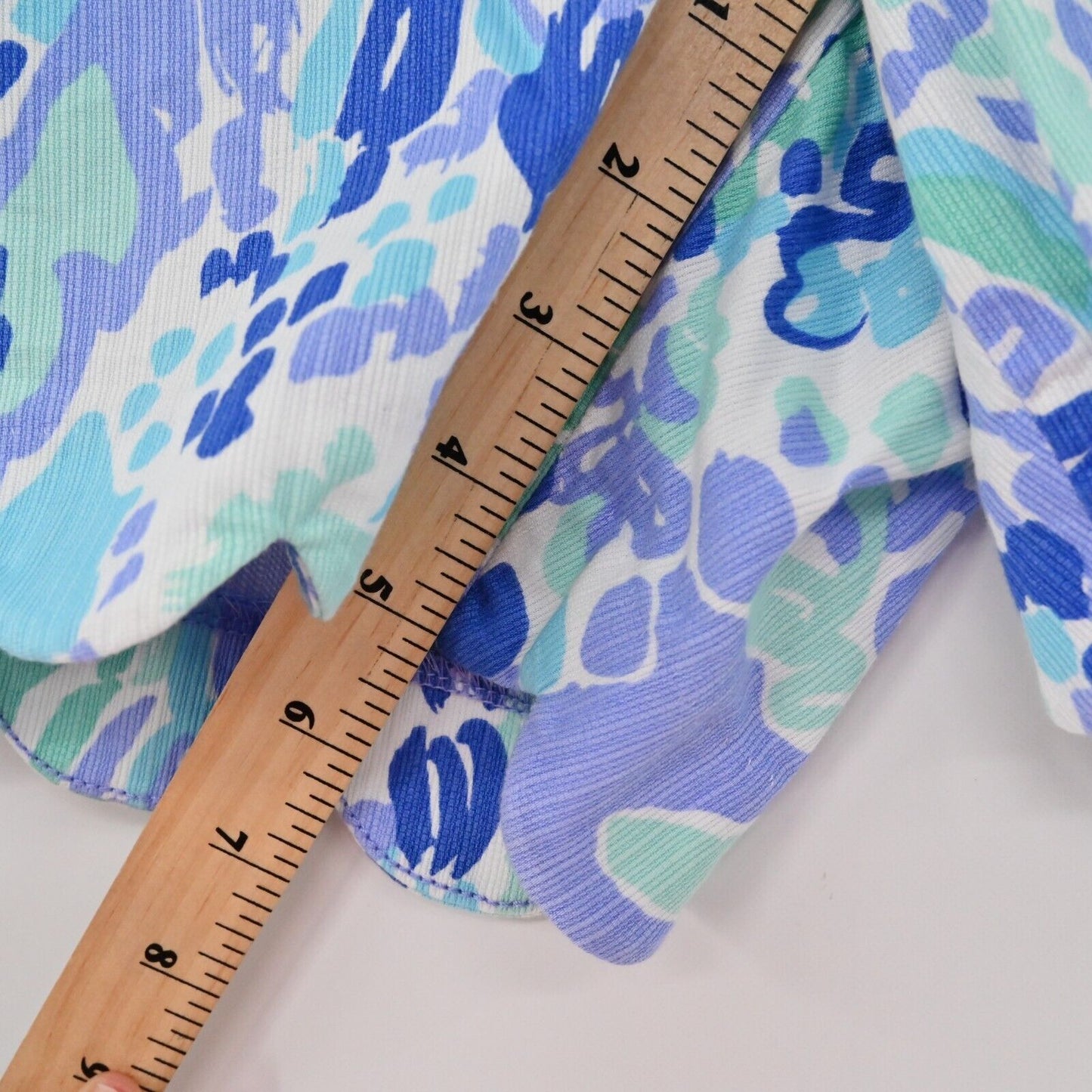 LILLY PULITZER Shorts Womens Size 0 Buttercup Scalloped 5" Lilac Nice Ink Print