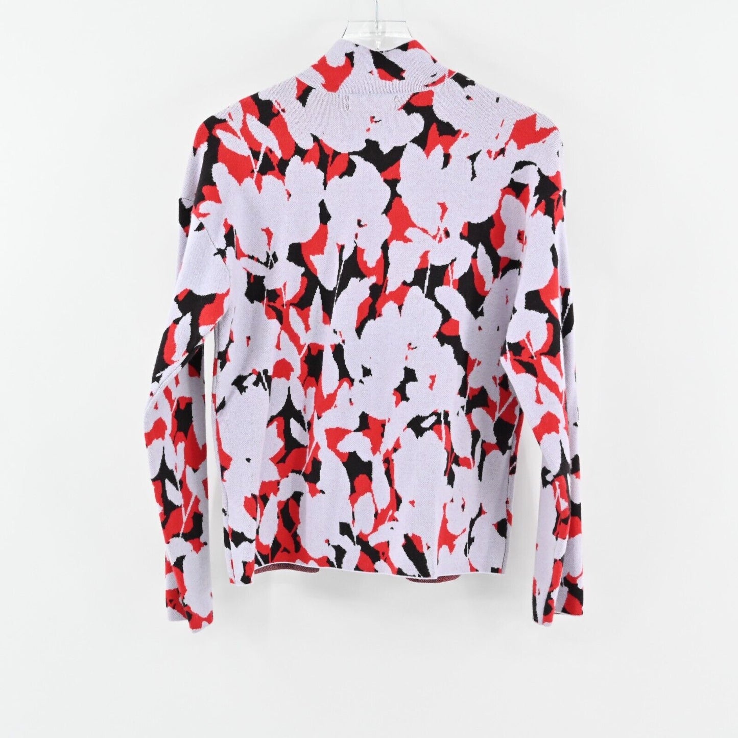 ANTHROPOLOGIE Sweater Womens Size S Lizzie Mock Neck Floral Knit Long Sleeve Top