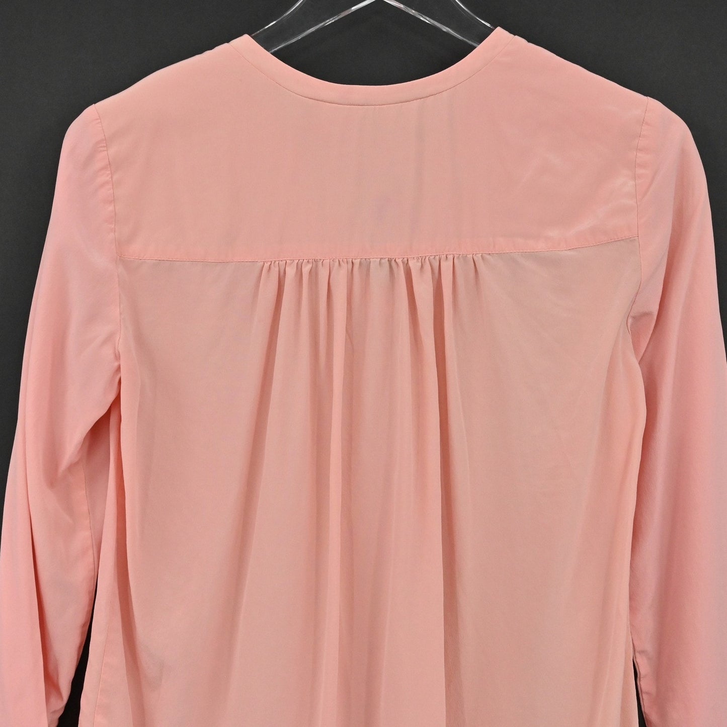 Amanda Uprichard Womens Pink Top Size S Blouse Long Sleeve Pastel Feminine Chic