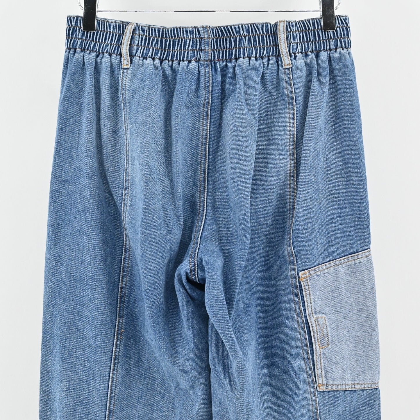 URBAN OUTFITTERS Byron Spliced Jogger Jeans Womens Size S BDG Two Tone Blue