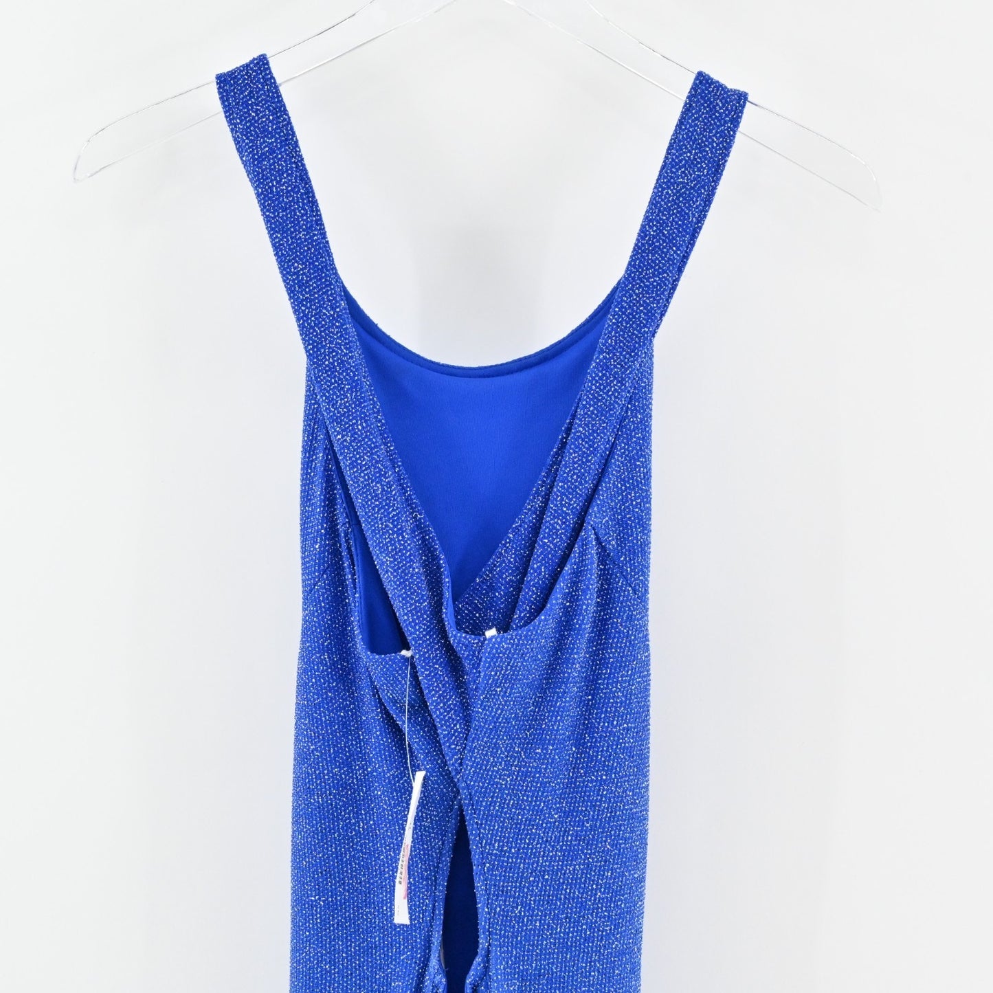 Vtg Y2k JUMP Blue Ombre Sparkly Maxi Dress Juniors Sz 11/12 Prom Mermaidcore NEW