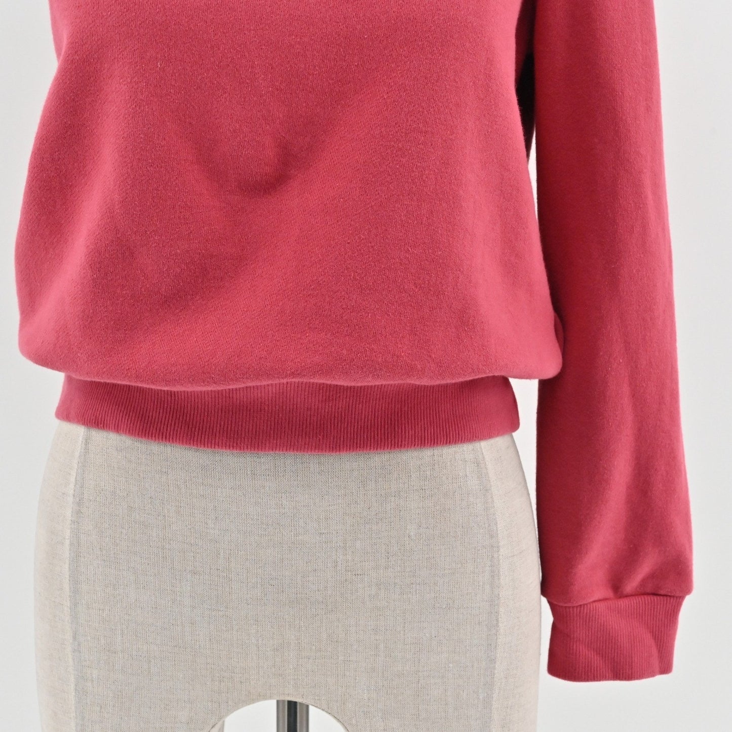ALC Womens Crane One Shoulder Sweatshirt Size L Red Asymmetric Casual Pullover