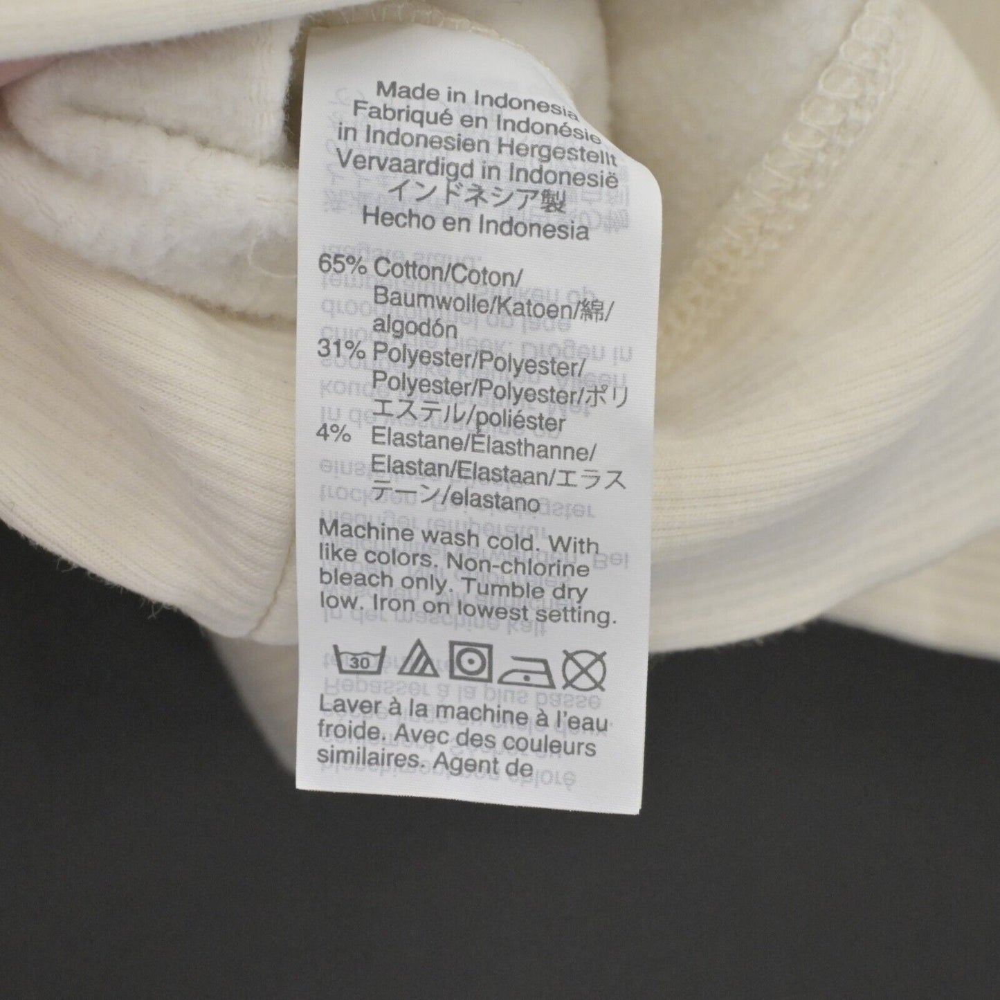 MADEWELL Sweatshirt Womens Size Medium Mock Neck Long Sleeve Ivory Cozy Casual