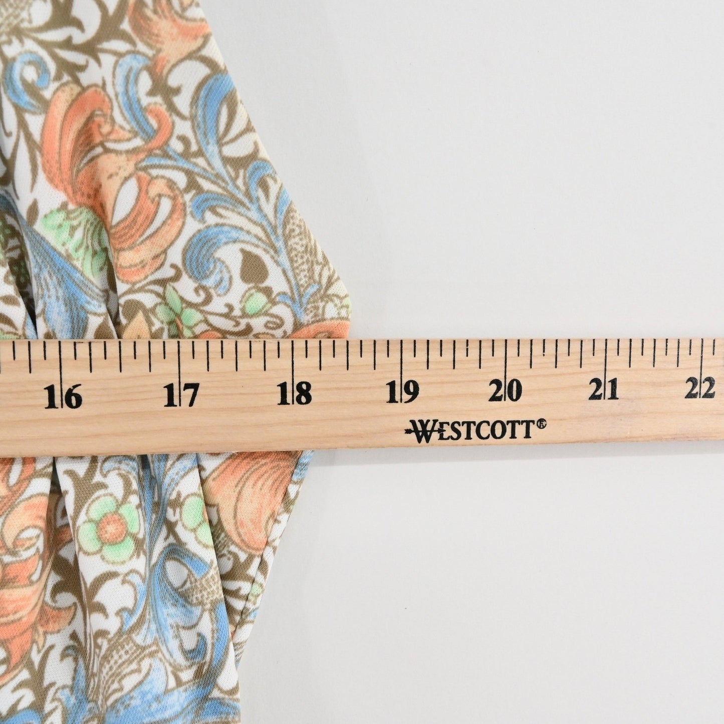 Vtg 70s Floral Halter Maxi Dress Size S Peach Blue Whimsical Bloomcore Feminine