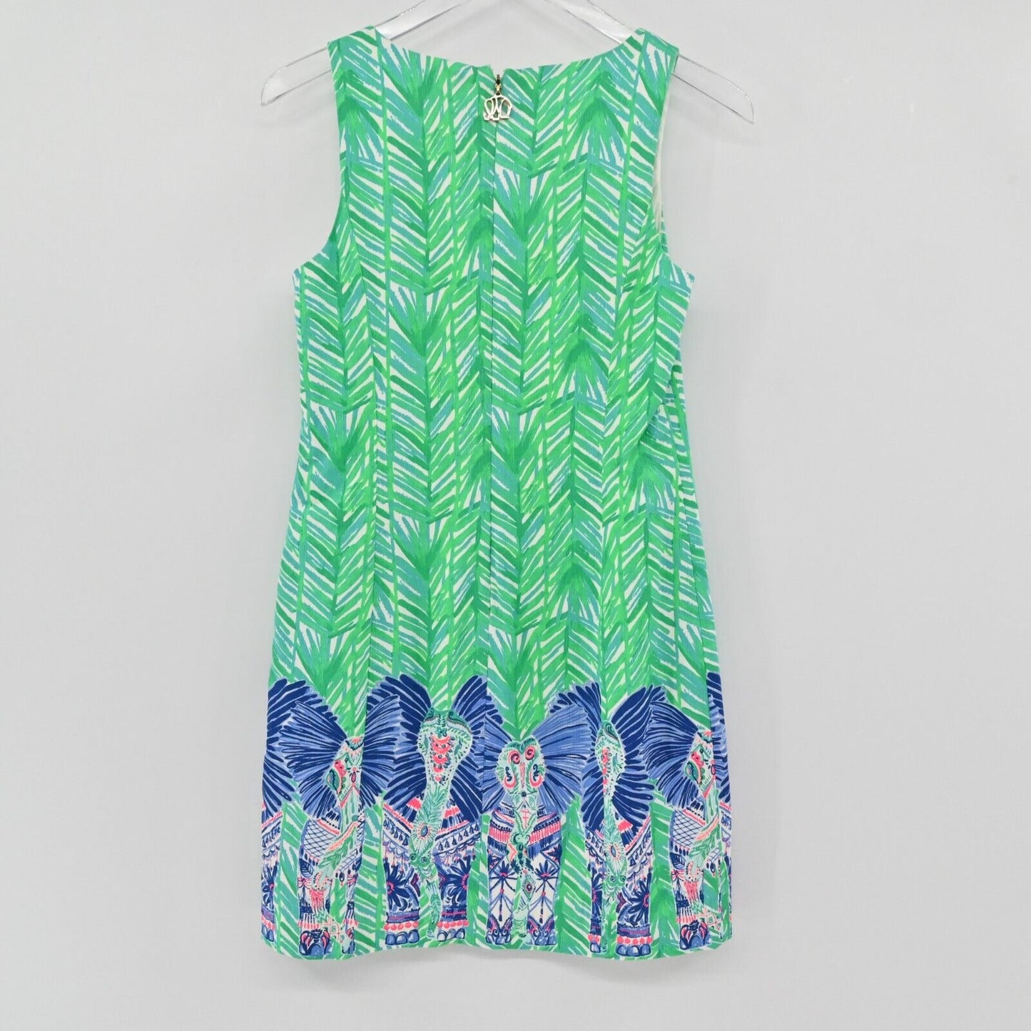 LILLY PULITZER Dress Womens Sz 2 Tandie Shift Sleeveless VNeck Costa Verde Print