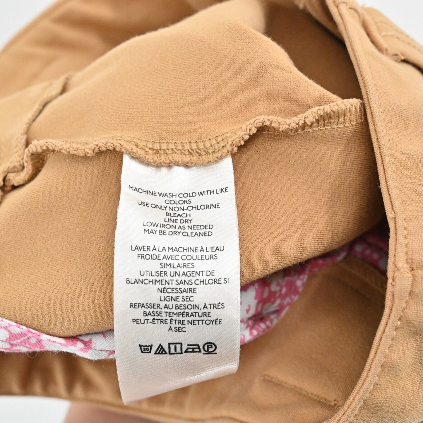ANTHROPOLOGIE Pants Womens Size 2 Naomi Flare Tan Mid Rise Stretch Retro MAEVE