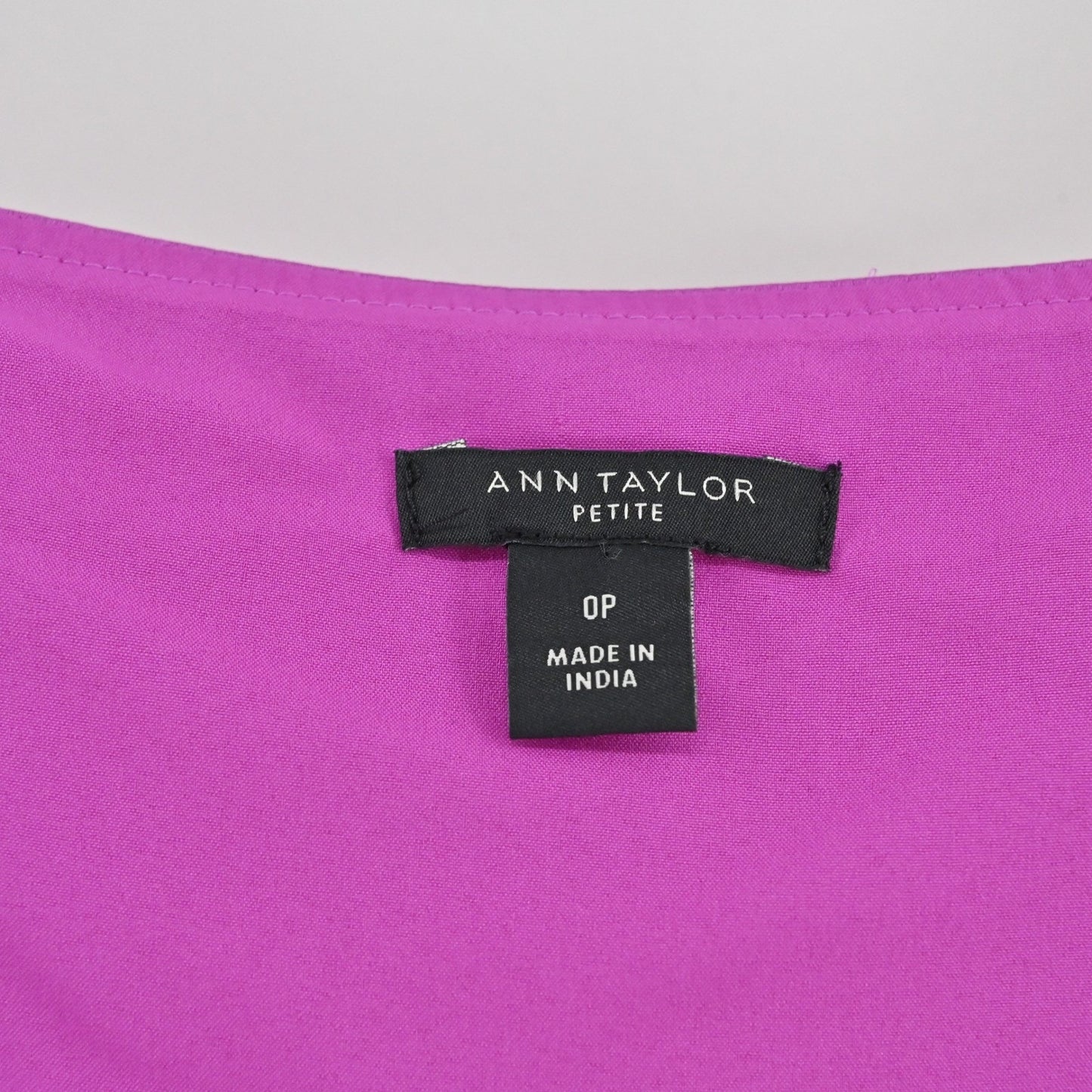 Ann Taylor Purple Wrap Midi Dress Size 0P Romantic Wedding Guest Lilac Feminine