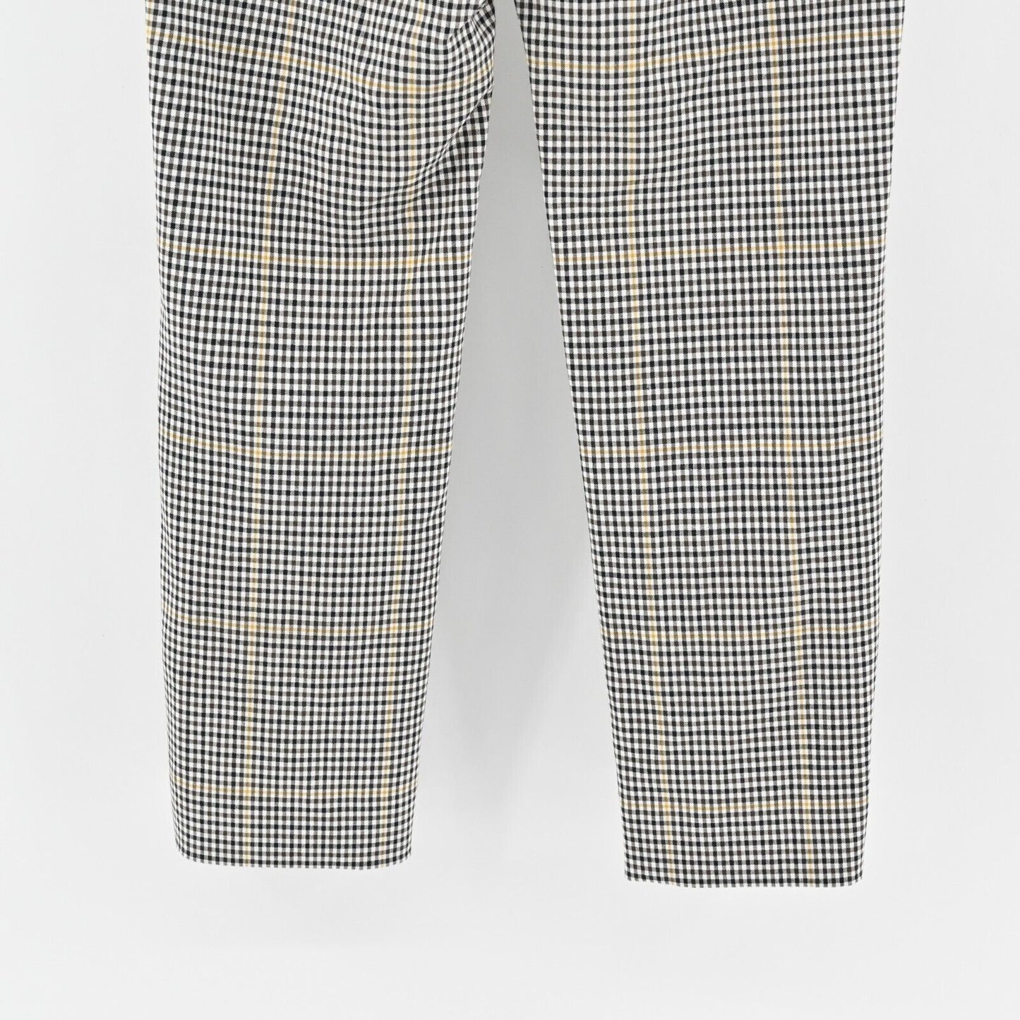 THEORY Pants Womens Size 2 Clean Straight Slit Dale Portland Plaid Wool Academia