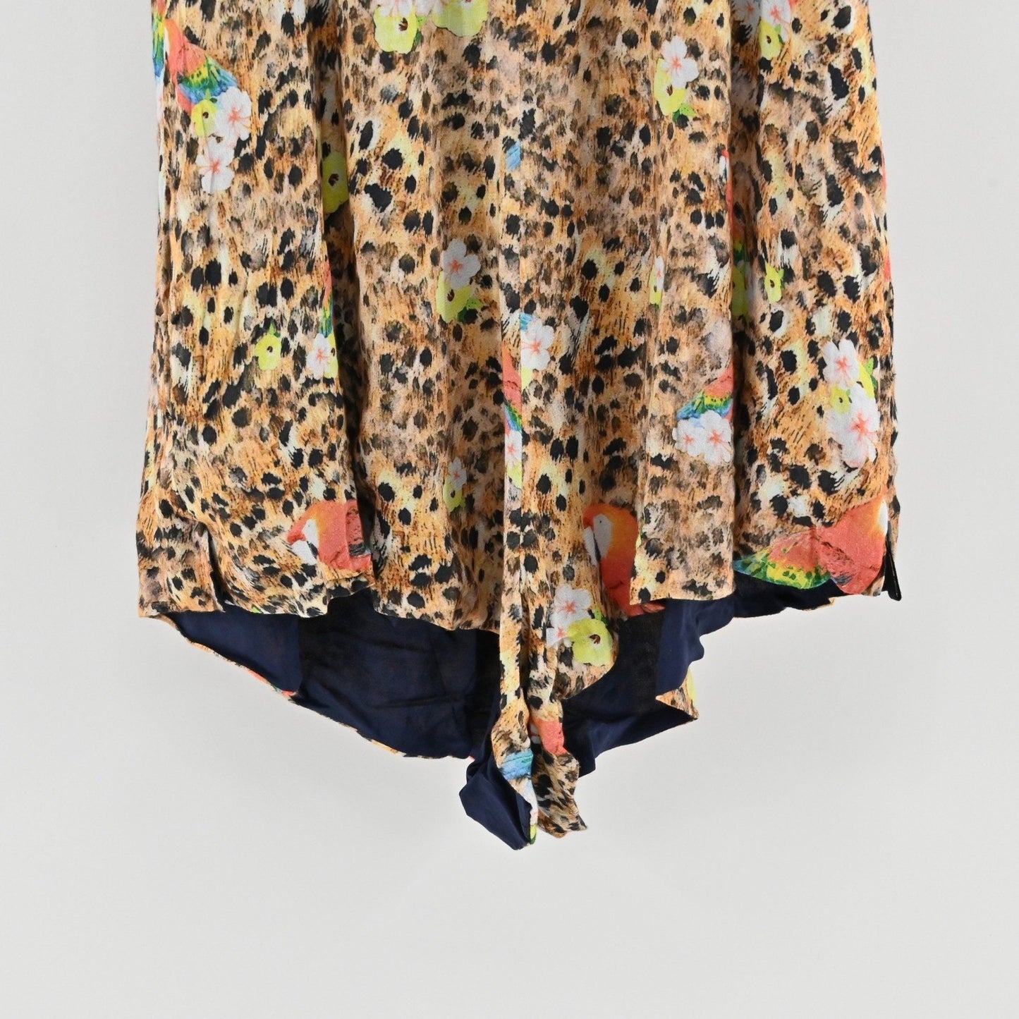 One Teaspoon Parrot Romper Size S Animal Print Sleeveless Boho Safari Tropical