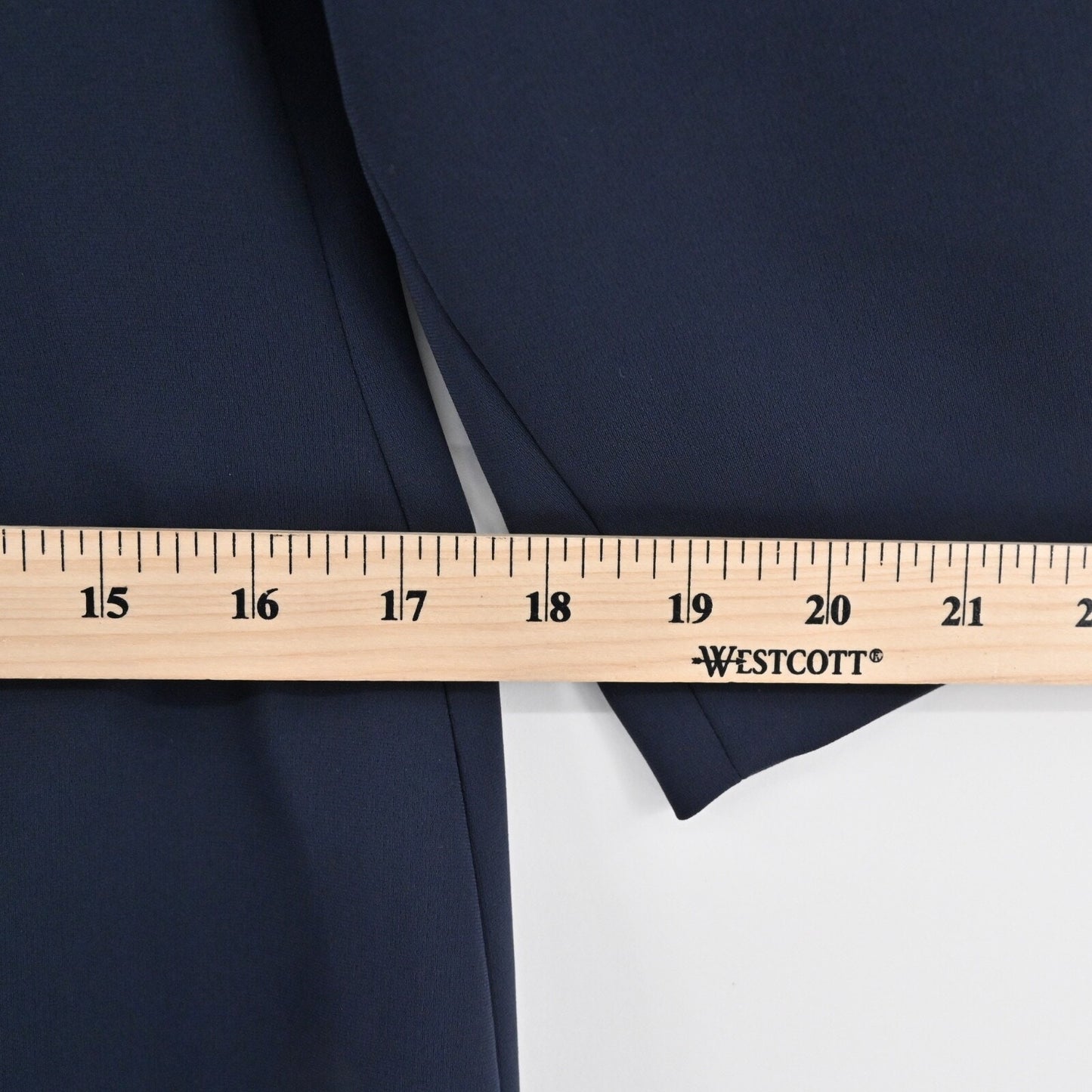 MOSCHINO Ruched Sheath Dress Size 12 Navy Boat Neck 3/4 Sleeve CHEAP AND CHIC