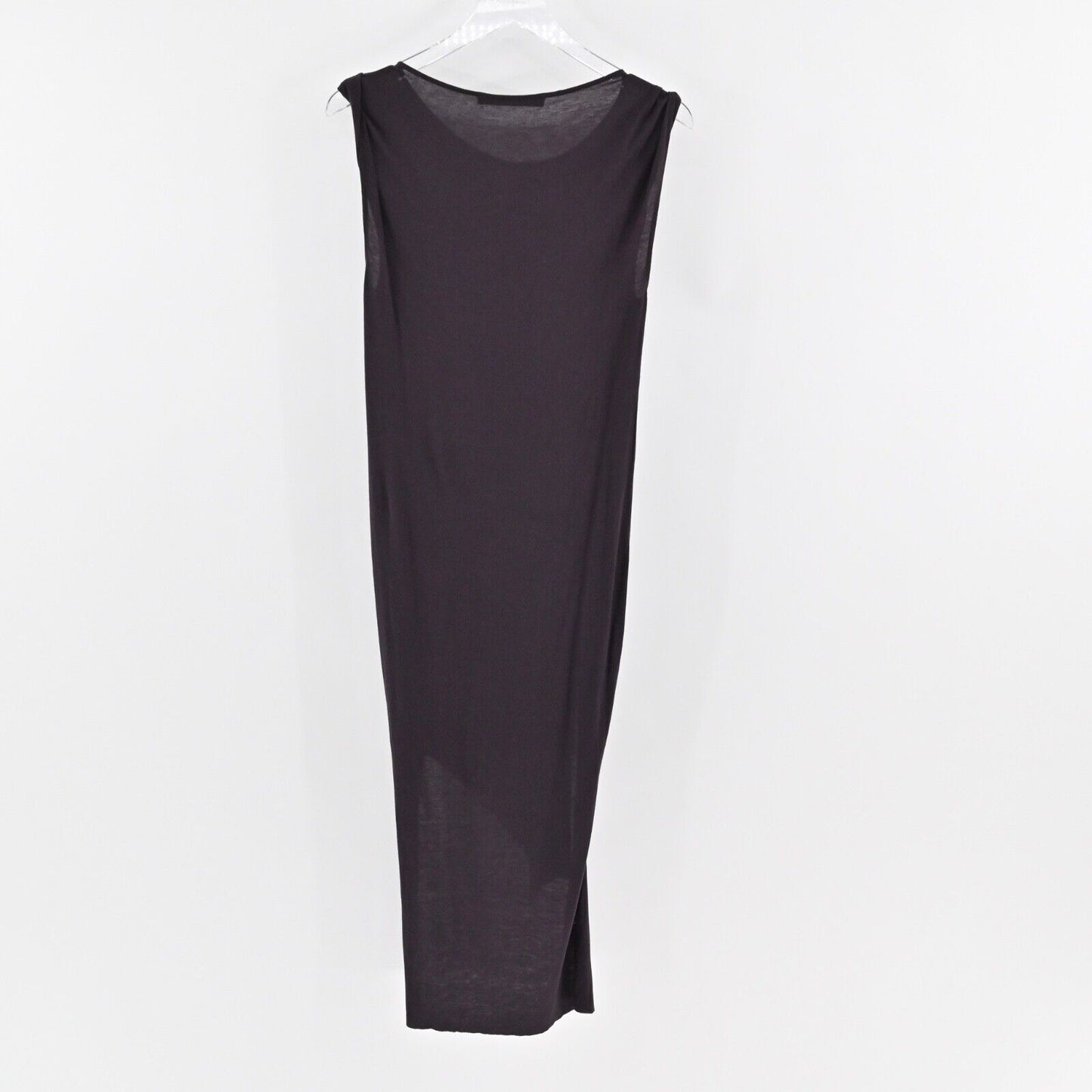 ALLSAINTS Dress Size S Purple Wool Blend Sleeveless Ruched Riviera Jersey Shift