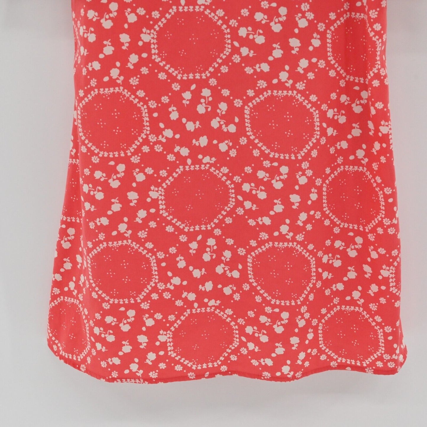 FREE PEOPLE Dress Womens Size 4 Geo Garden Floral Print Ruffled Sleeve Shift