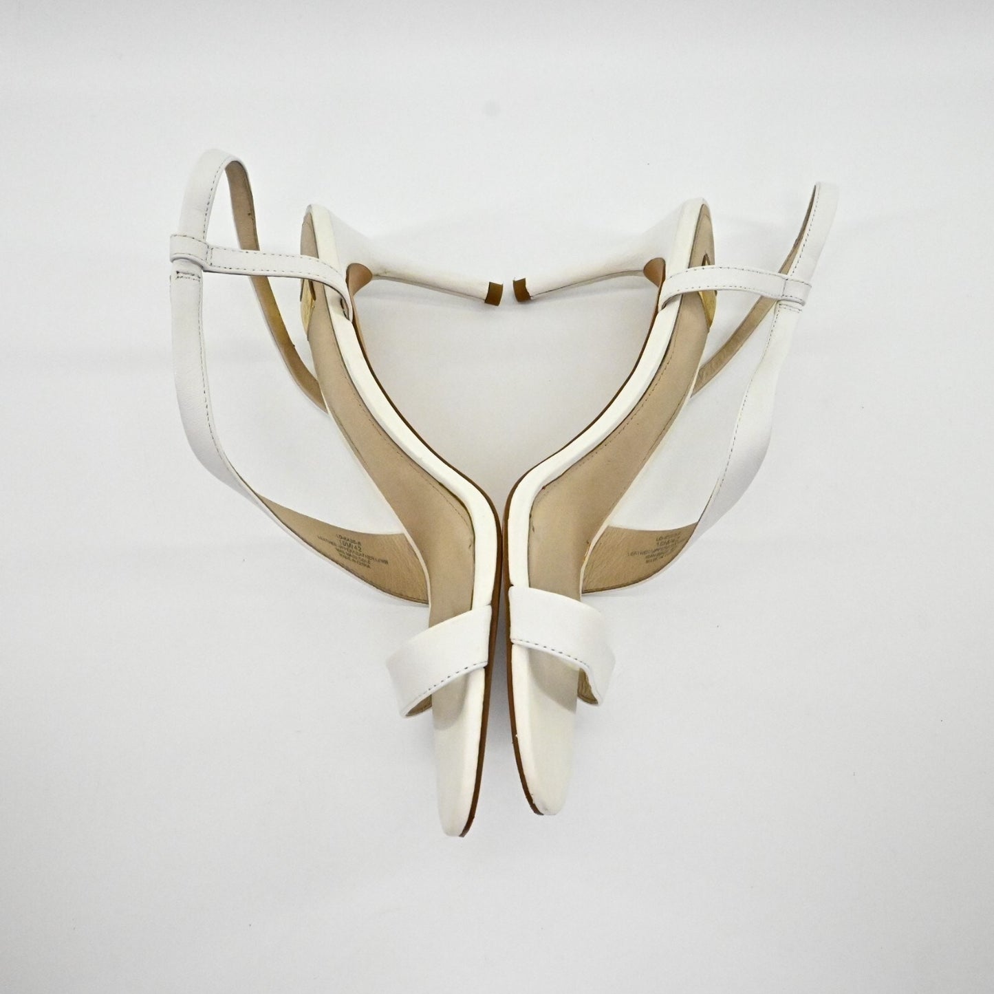 LOUISE ET CIE Womens Kass Heels Size 10M Optic White Strappy Open Toe Pumps