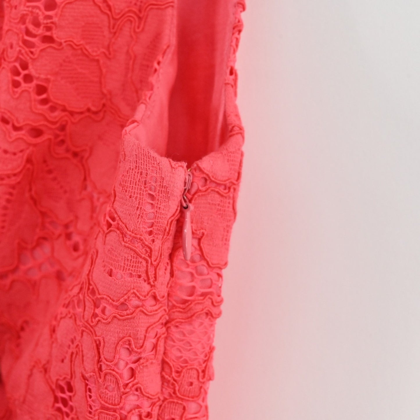 Kate Spade High Low Lace Dress Size 00 Take A Walk On The Wild Side Geranium