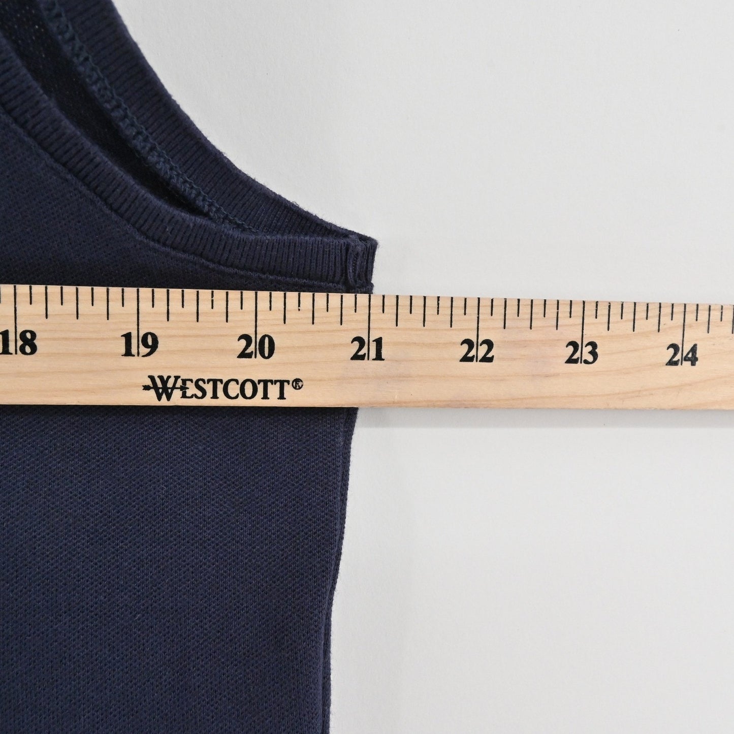 Lacoste Womens Stretch Golf Polo Top Size 46 Navy Cotton Sleeveless UV Protect