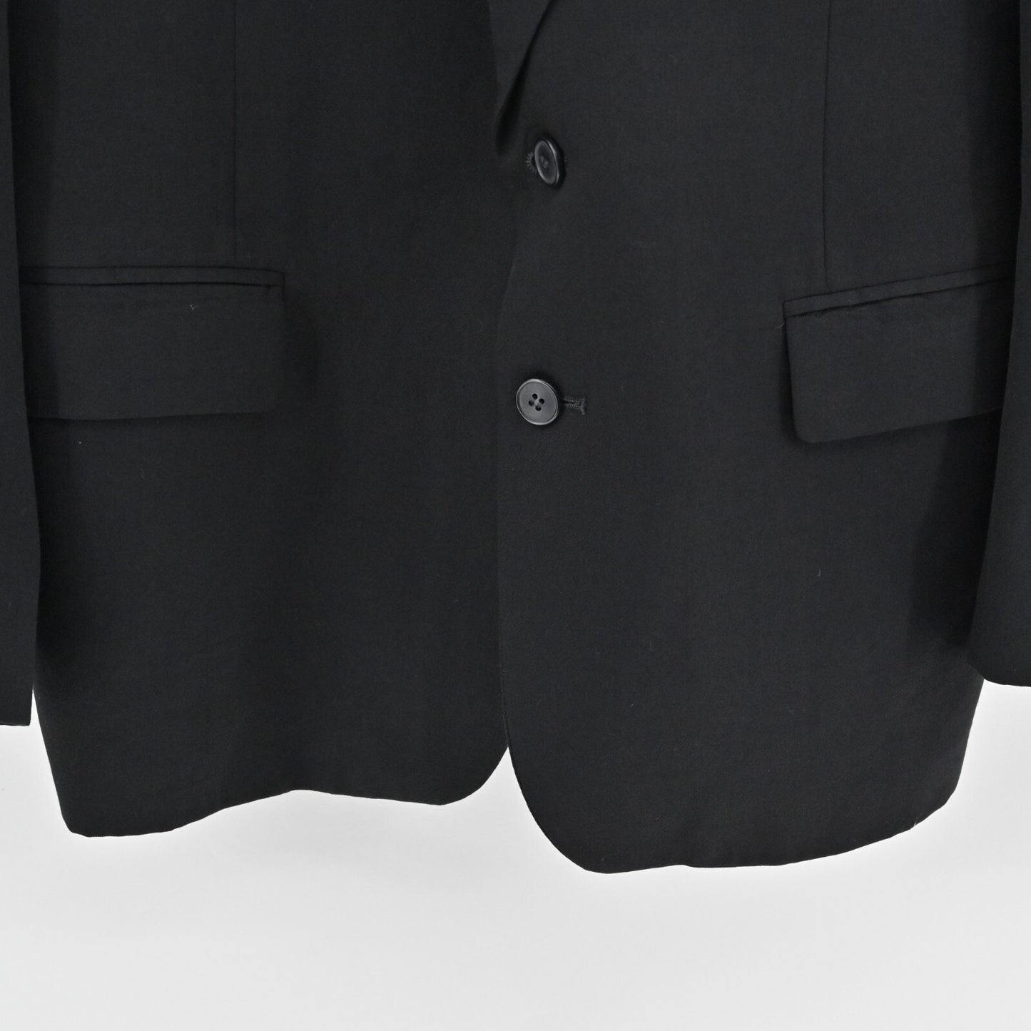 JEAN PAUL GERMAIN Mens Wool Blazer Size 42R Black Classic Single Breasted Jacket