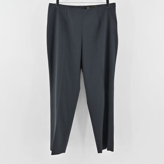 Les Copains Womens Wool Pants Size 48 Smoke Gray Loro Piana Italy Dress Trousers