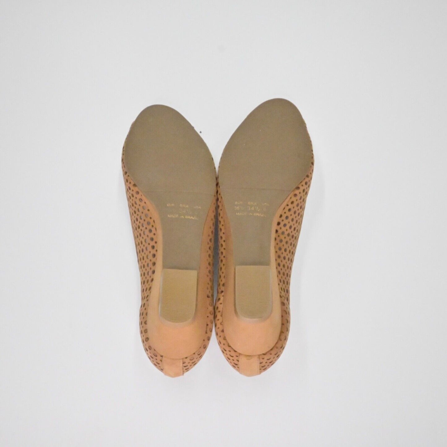 FRENCH SOLE Pumps Womens Size 6 Brown Perforated Nubuck Peep Toe Necessary Wedge