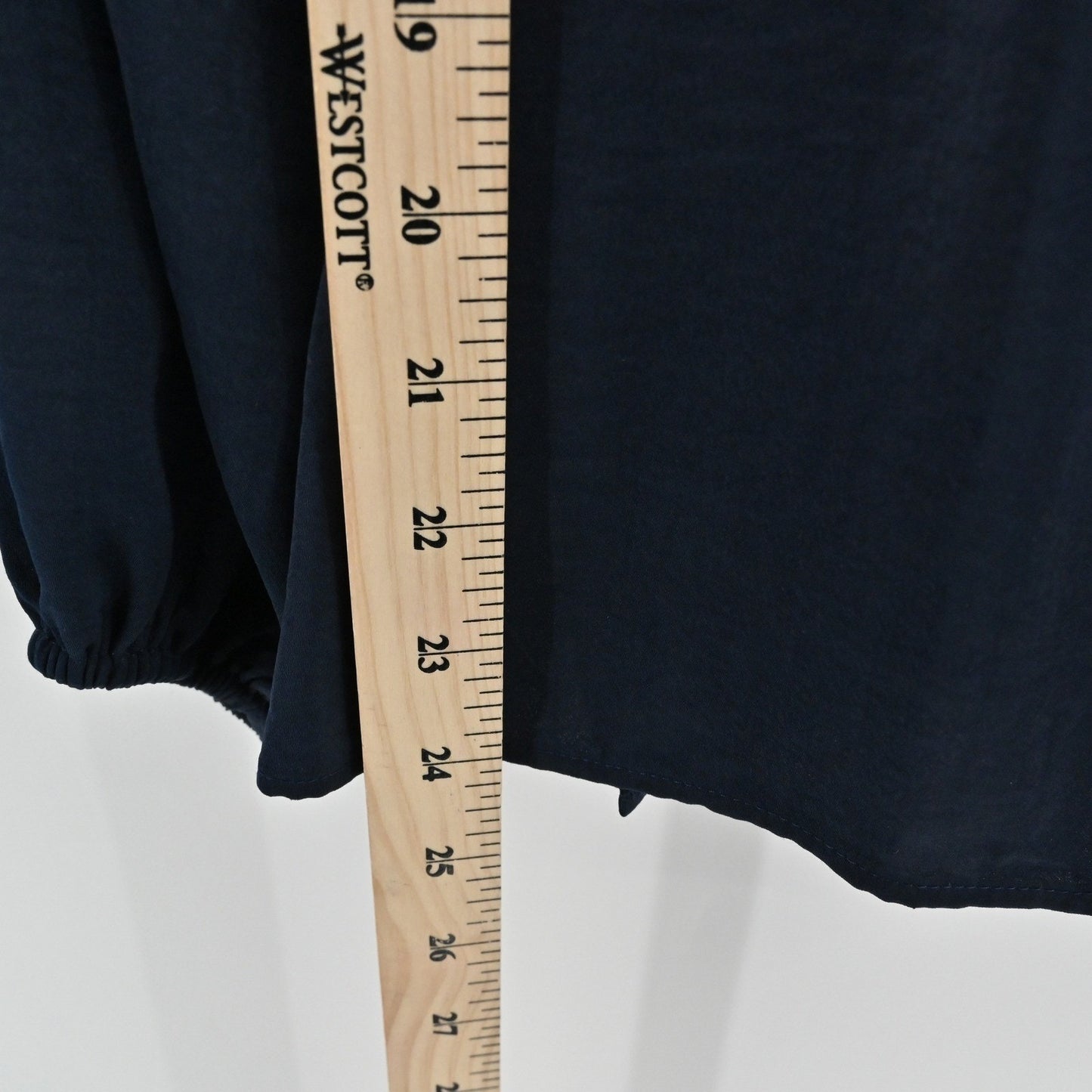 KOBI HALPERIN Womens Caprice Tie Neck Blouse Sz XS Navy Romantic Long Sleeve Top