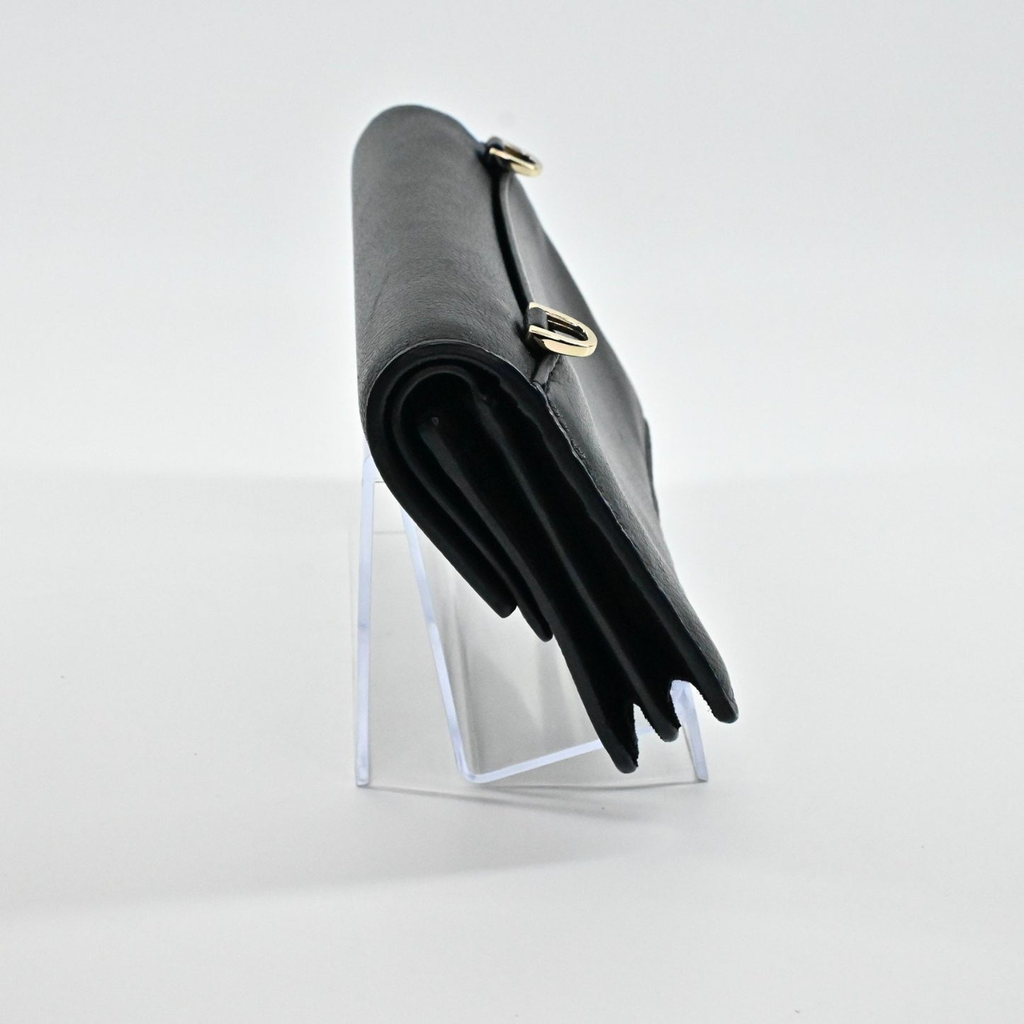 Kate Spade Kaela Carmel Court Black Leather Small Crossbody Bag Classic Flap