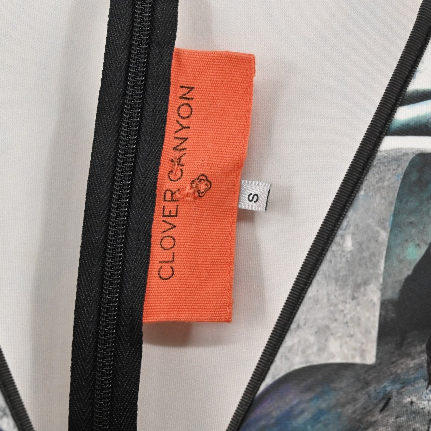 Clover Canyon Long Board Neoprene Bodycon Dress Size S Mini Scuba Dopamine