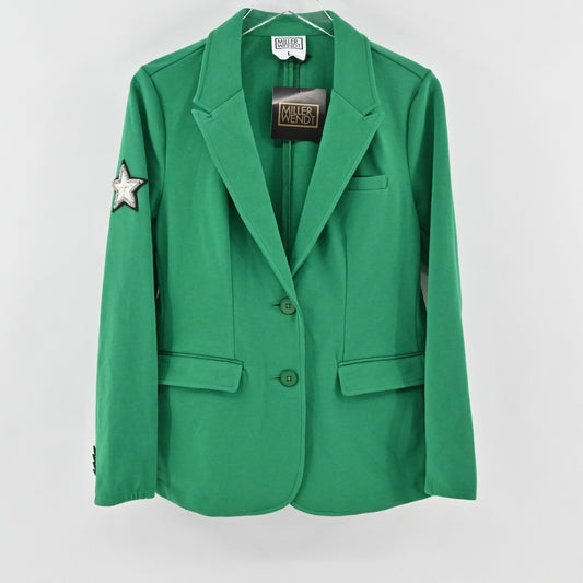Miller Wendt Womens Ashley Blazer Size L Masters Green Star Patch Jacket NEW