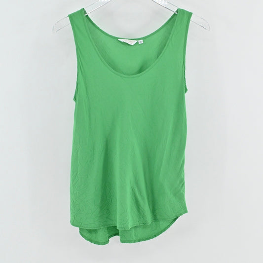 Jams World Womens Tank Top Size S Green Minimalist Clean Girl Casual Blouse USA