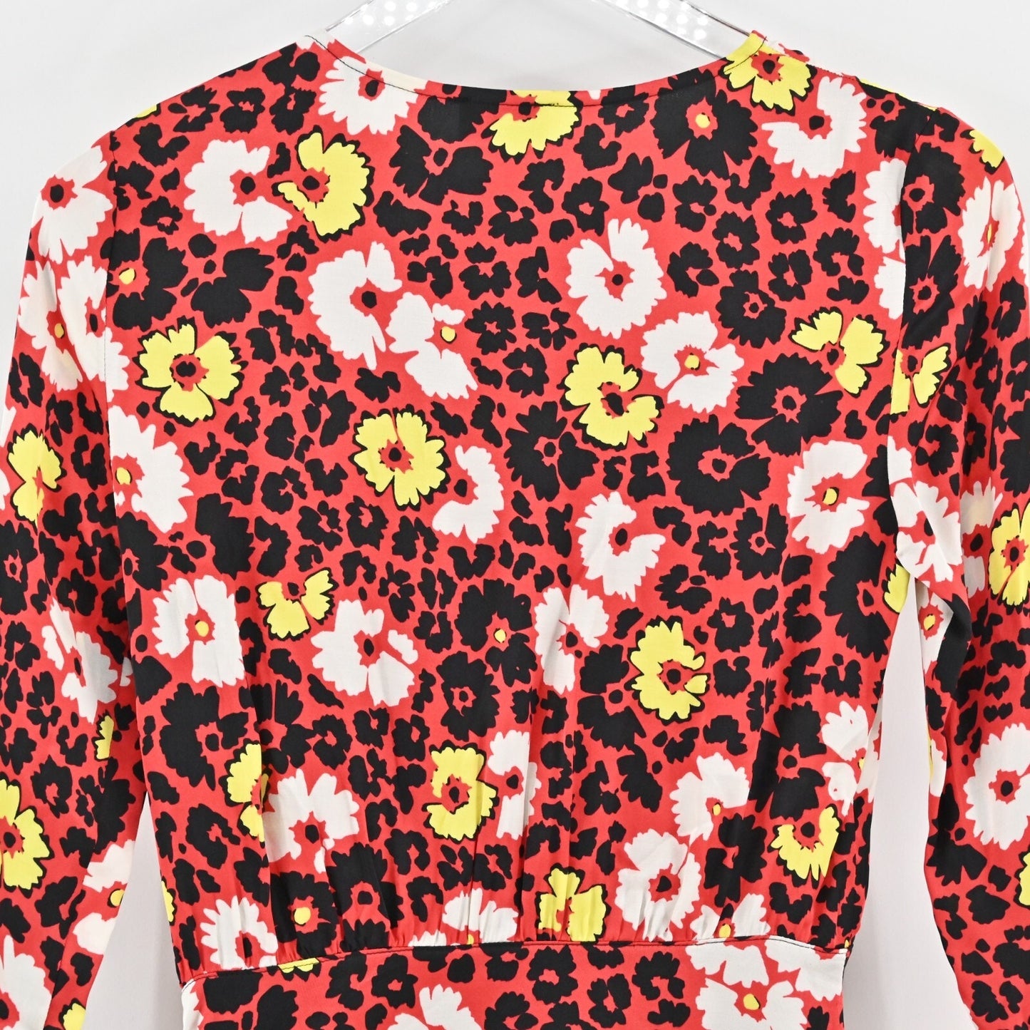 THE KOOPLES Wild Blossom Dress Size XS Floral Print Red Black Mini Maximalist