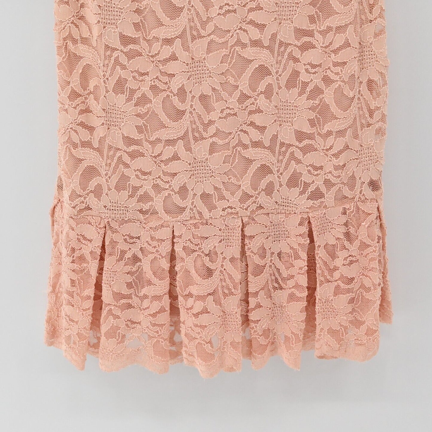 CALVIN KLEIN Dress Womens Size 8 Blush Pink Lace Sheath Special Occasion Office