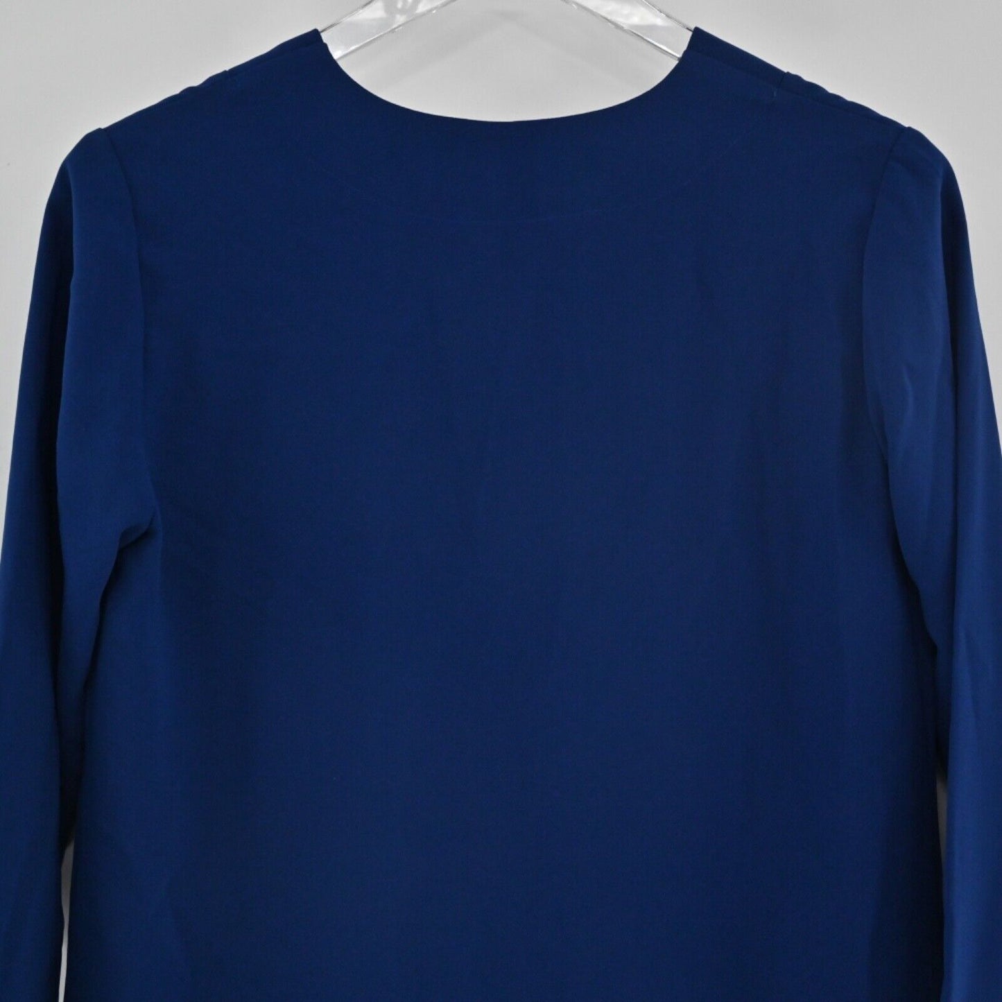 AMANDA UPRICHARD Dress Womens Sz XS Royal Blue Deep Vneck Long Sleeve Shift USA