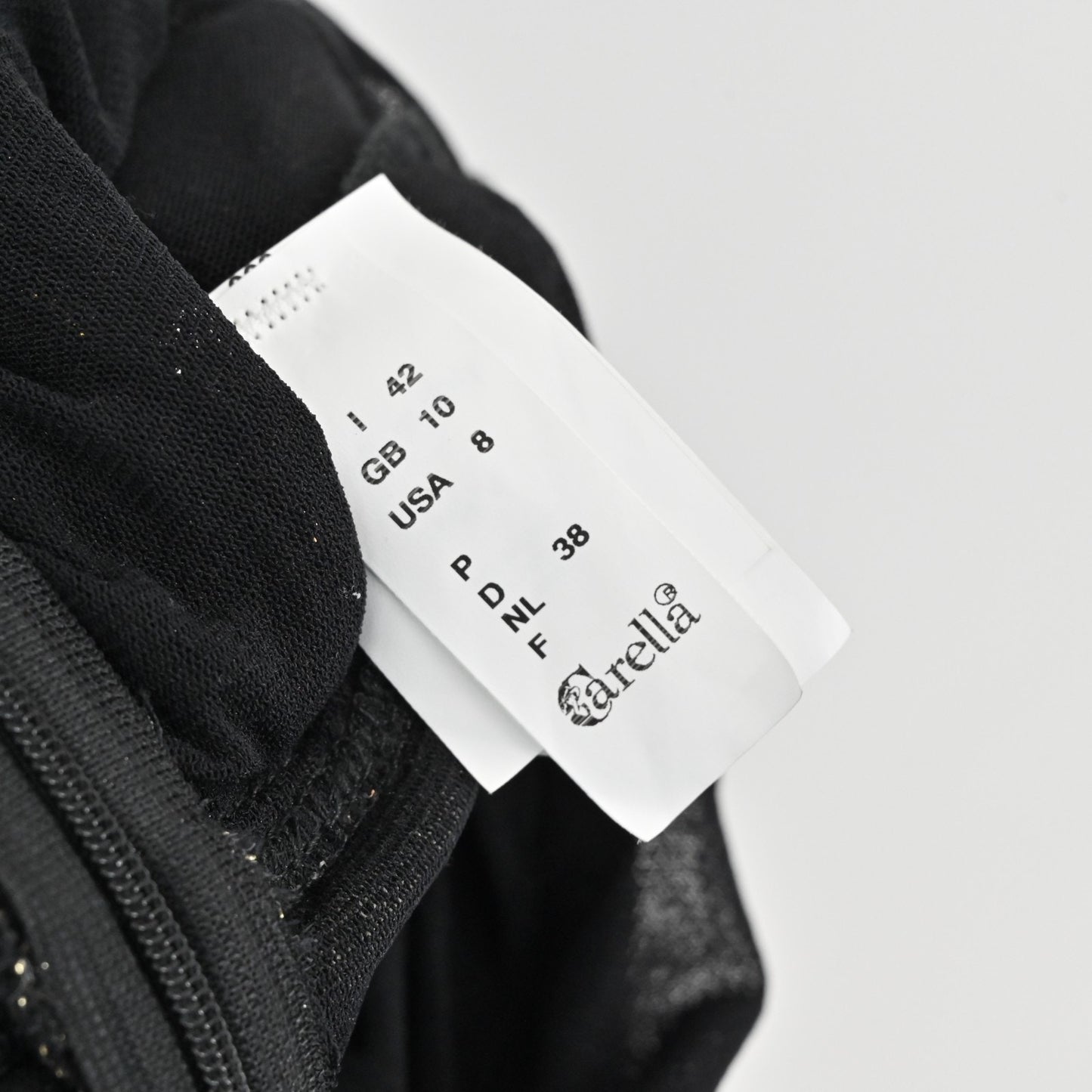 Carella Whimsigoth Gown Sz 8 Metallic Lace Grunge Halter Peplum Sleeveless Dress