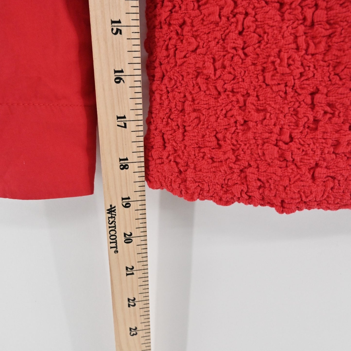 By Anthropologie Smocked Cardigan Size XS Red Button Up Puff Sleeve Top Boho